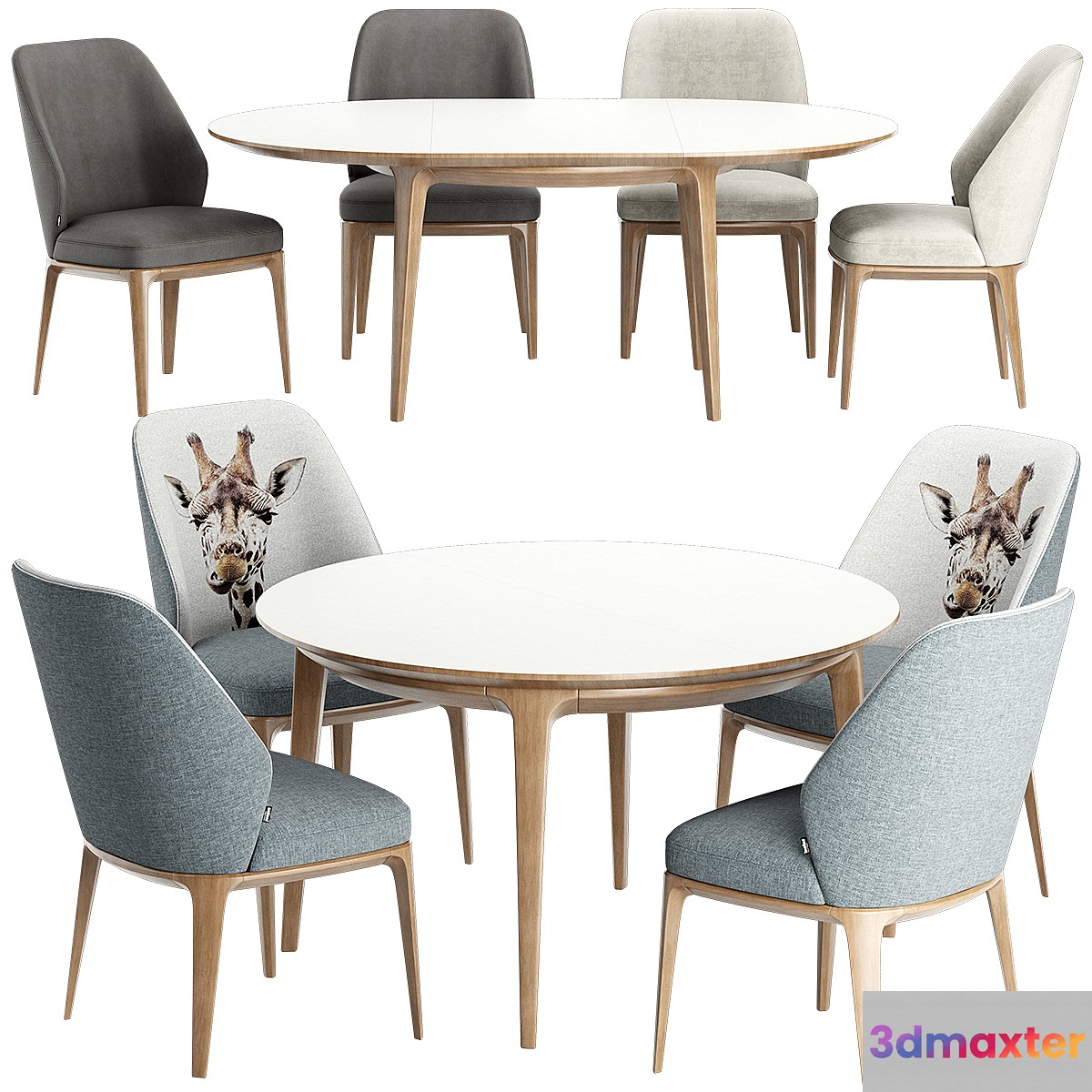 Emma chair play table 3D Max