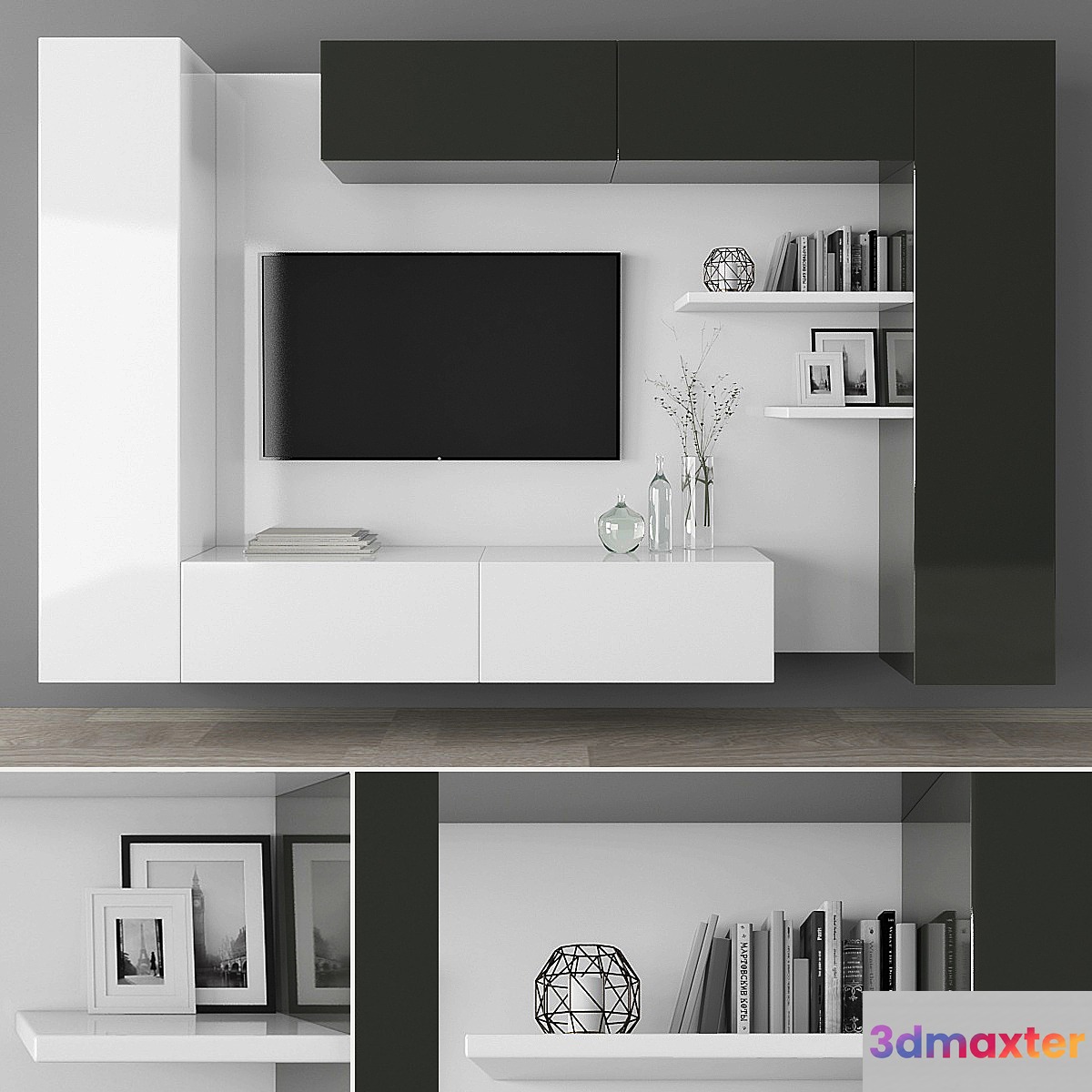 Tv stand set 111 3D Max