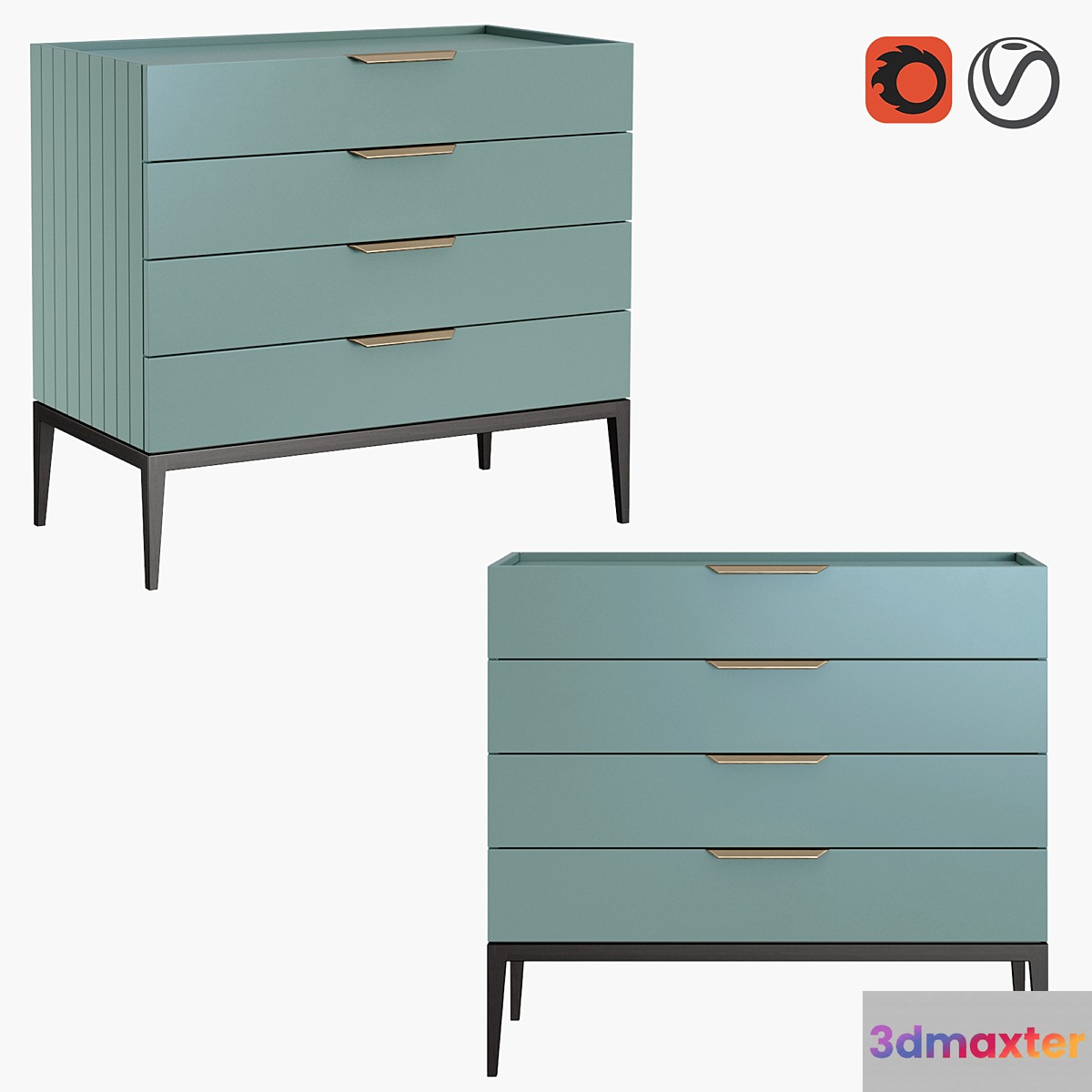 Dantone Home Chest of drawers Metropolitan 3D Max