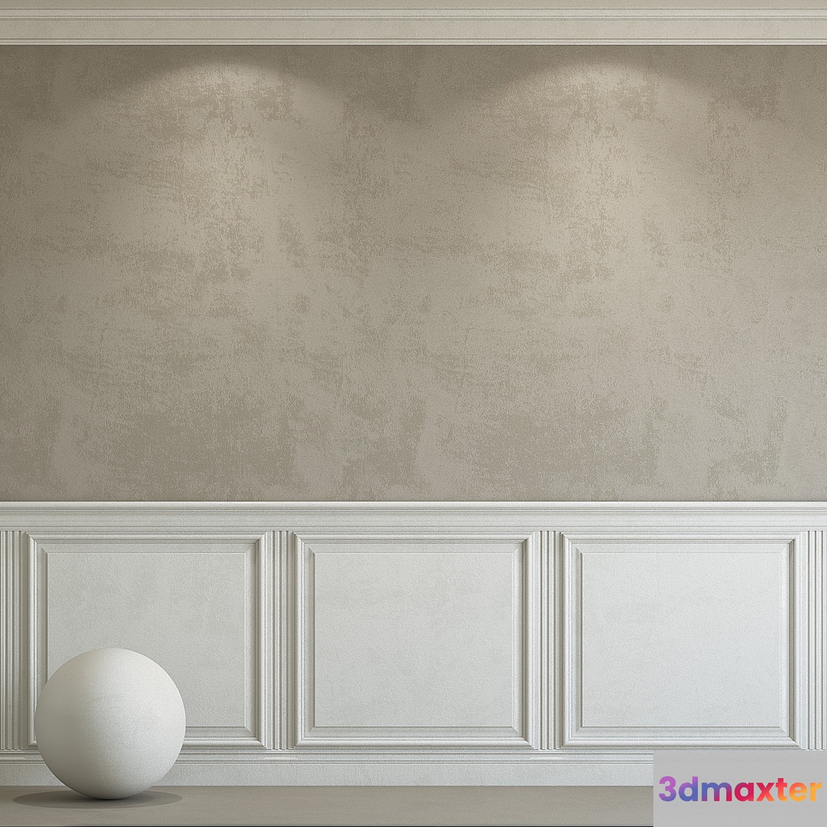 Decorative plaster with molding 98 3D Max