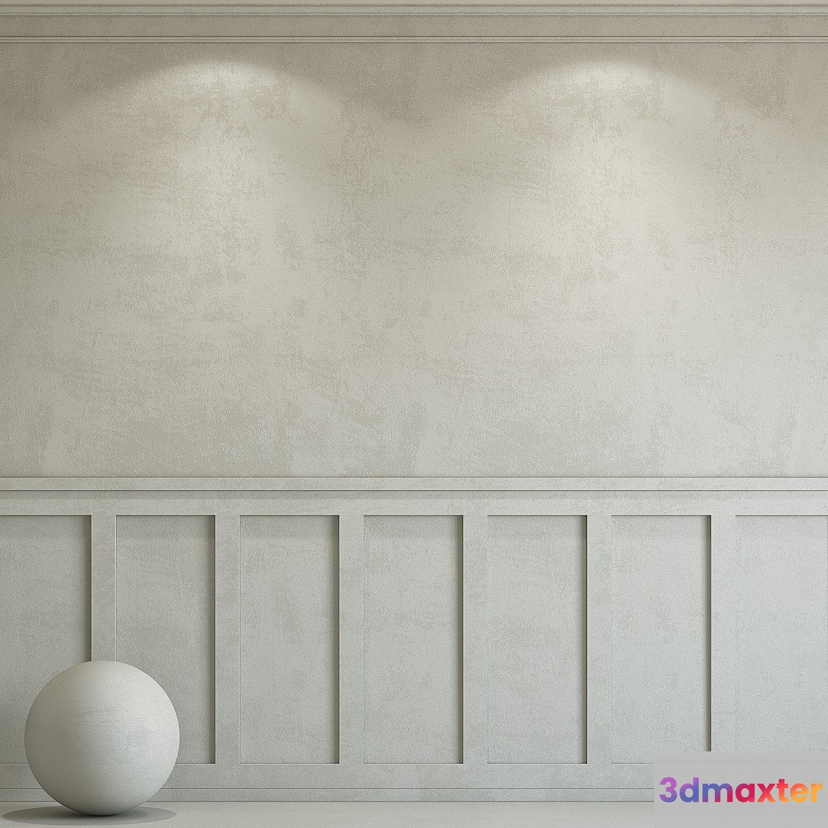 Decorative plaster with molding 99 3D Max