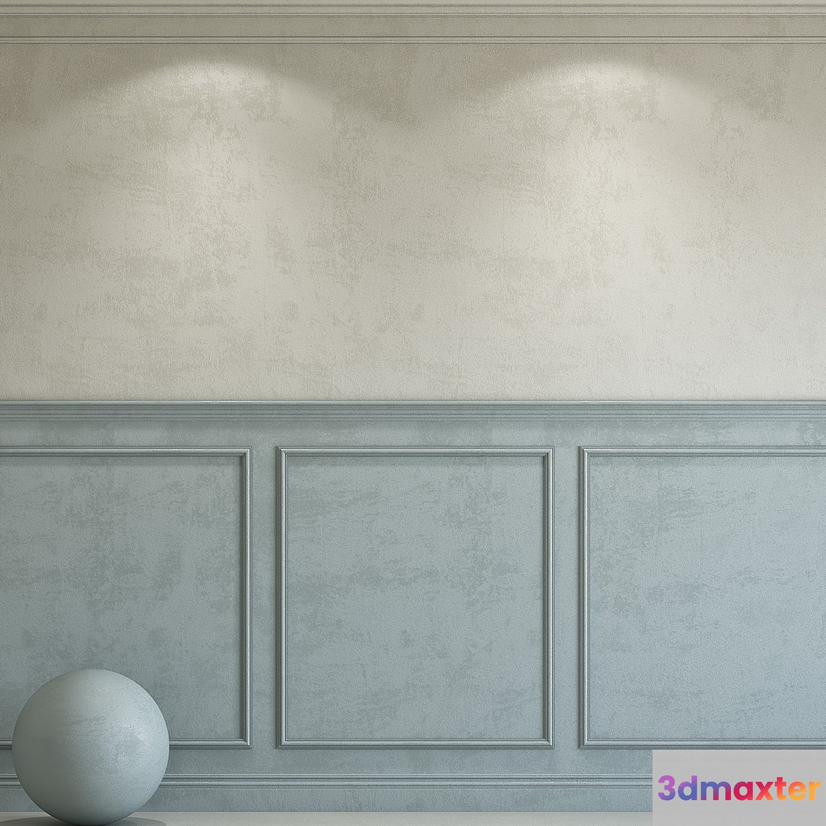 Decorative plaster with molding 100 3D Max