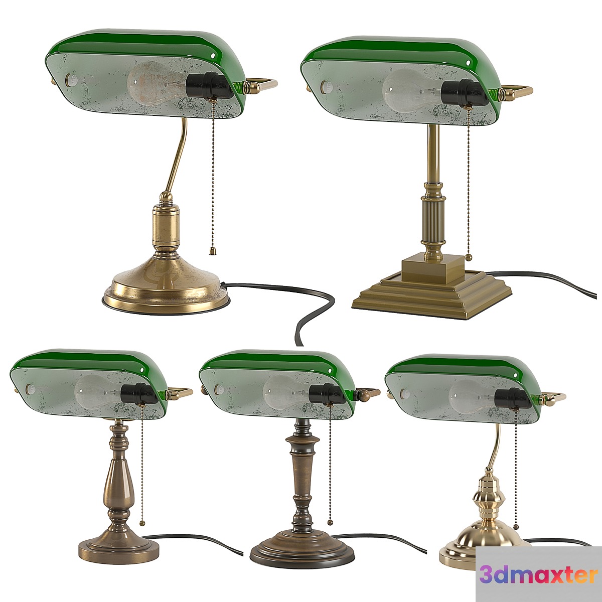 Bankers-Study-Light 3D Max