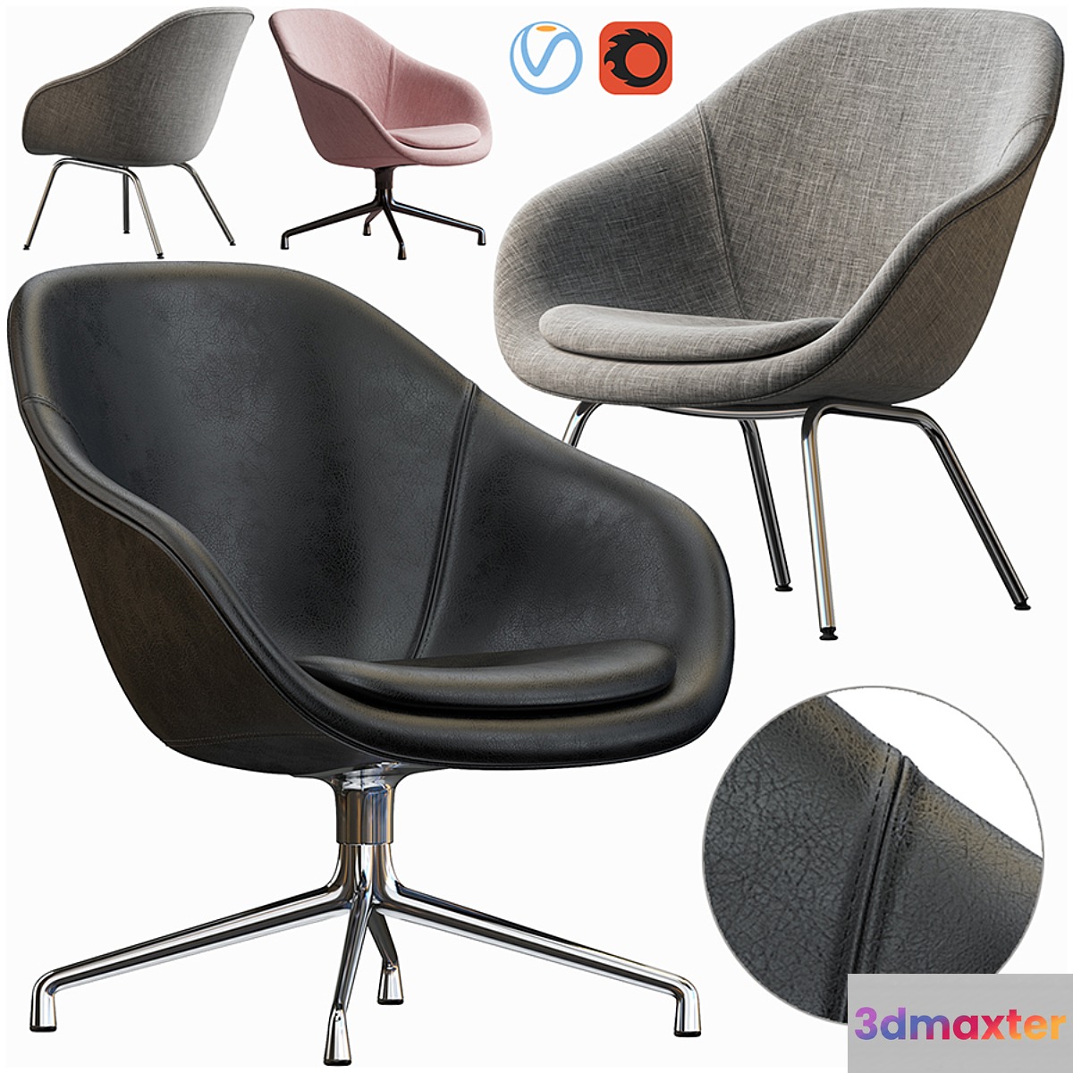 HAY LOUNGE ARMCHAIR - No.2 3D Max