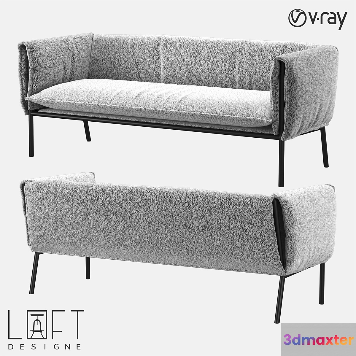 SOFA LoftDesigne 2968 model 3D Max