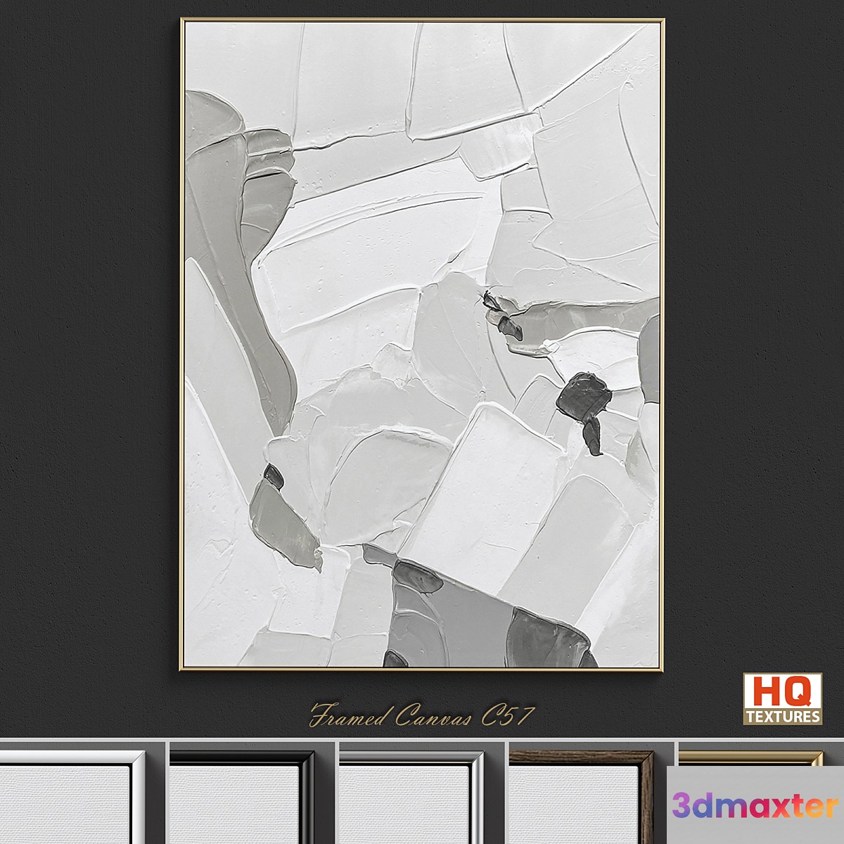 Framed Canvas C-57 3D Max