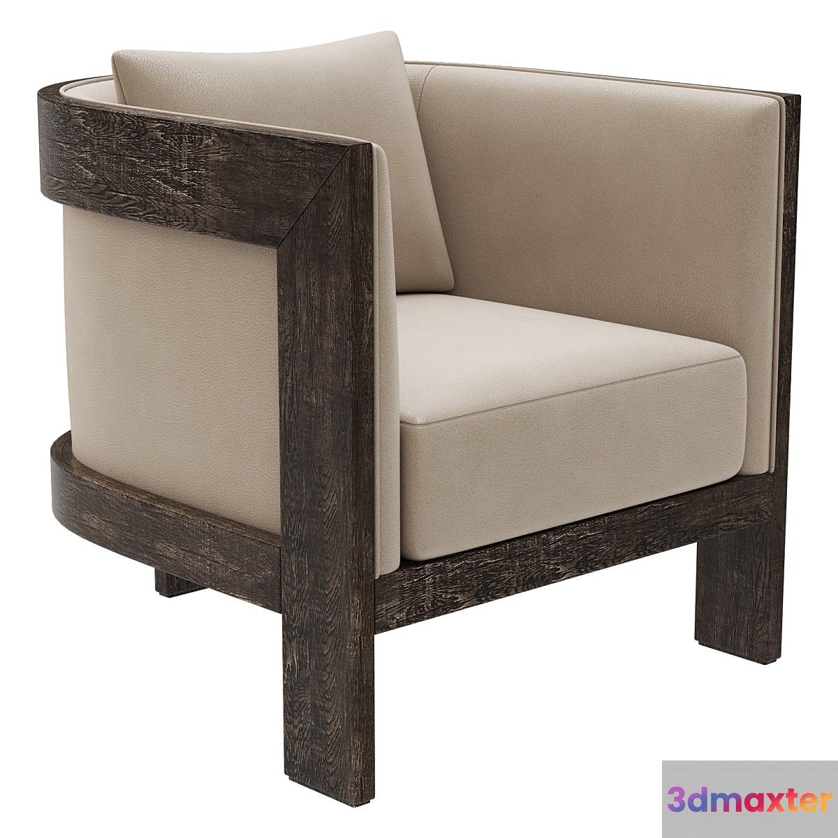 Restoration Hardware Whitby Leather Chair 3D Max