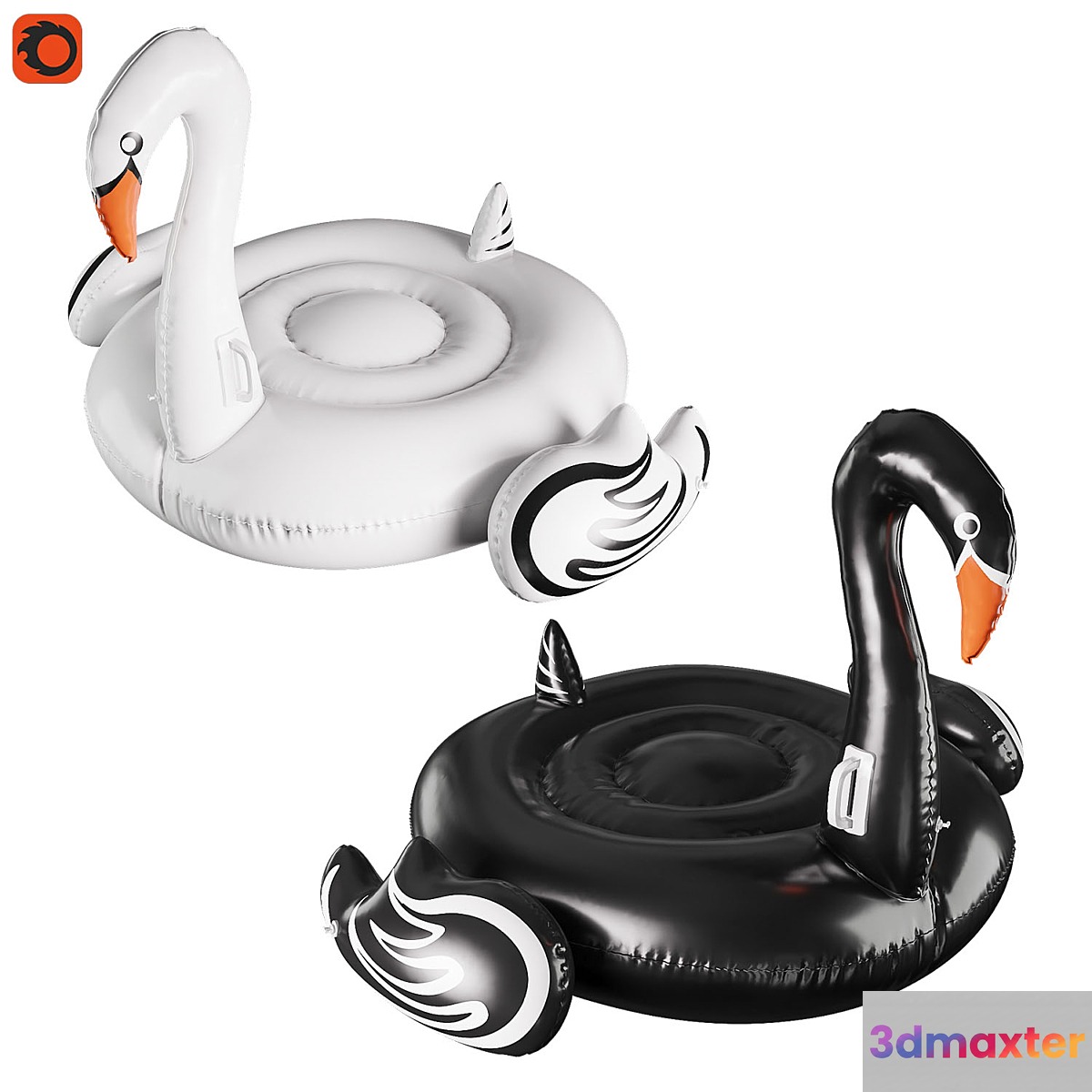 Inflatable swan circle - No.2