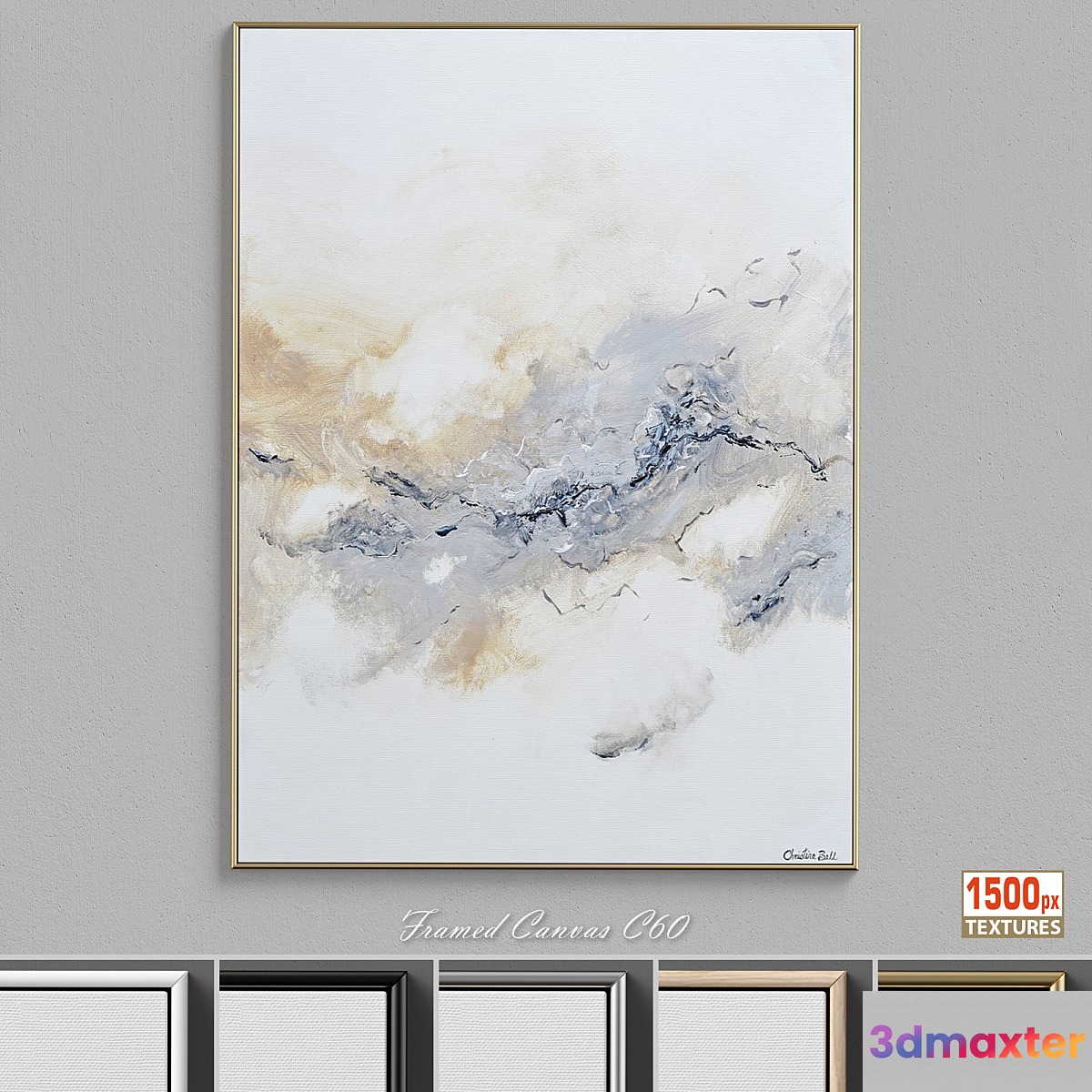Christine Bell Abstract Wall Art C-60 - No.4