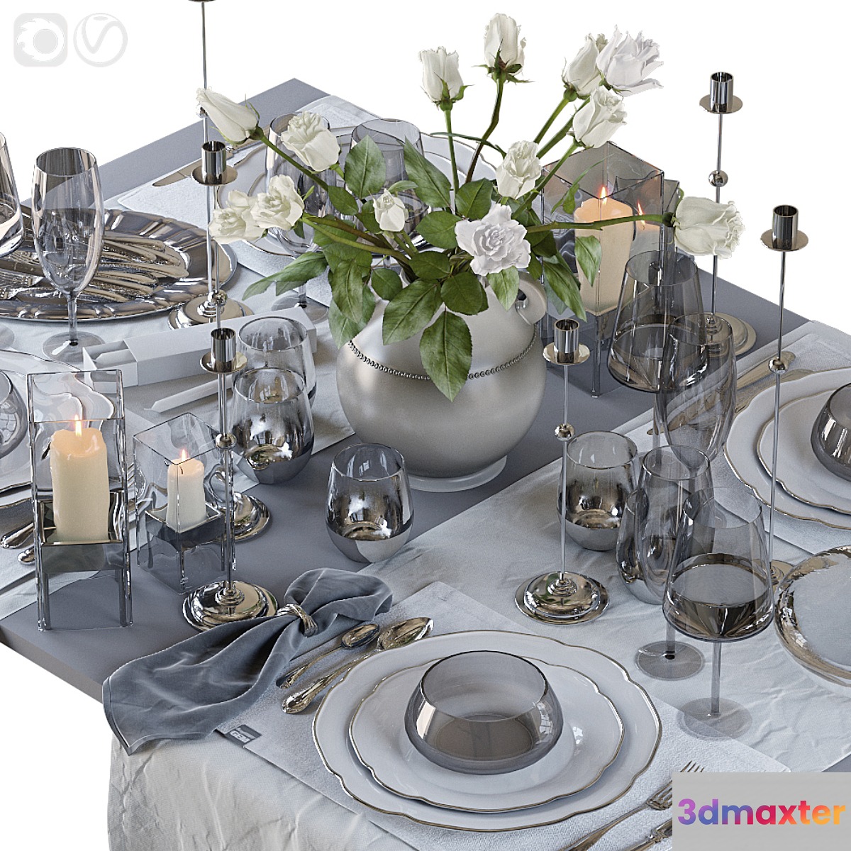 Table setting 42 3D Max