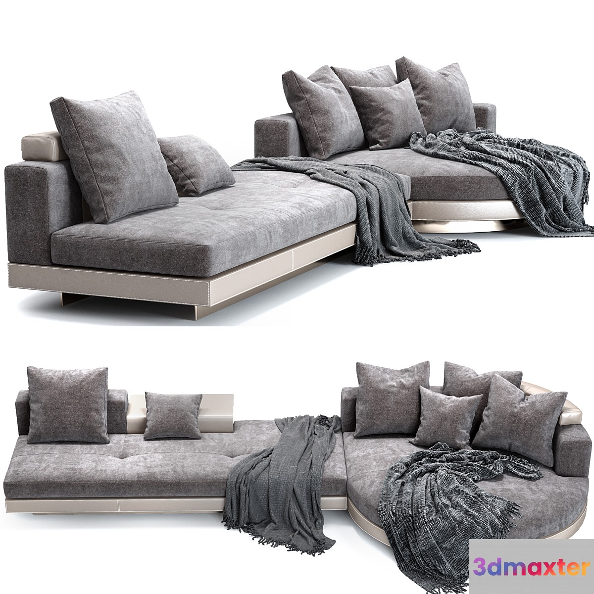 Minotti Connery sofa 05 3D Max