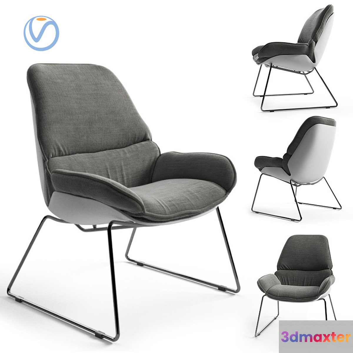 Concepto SERENITY armchair 3D Max