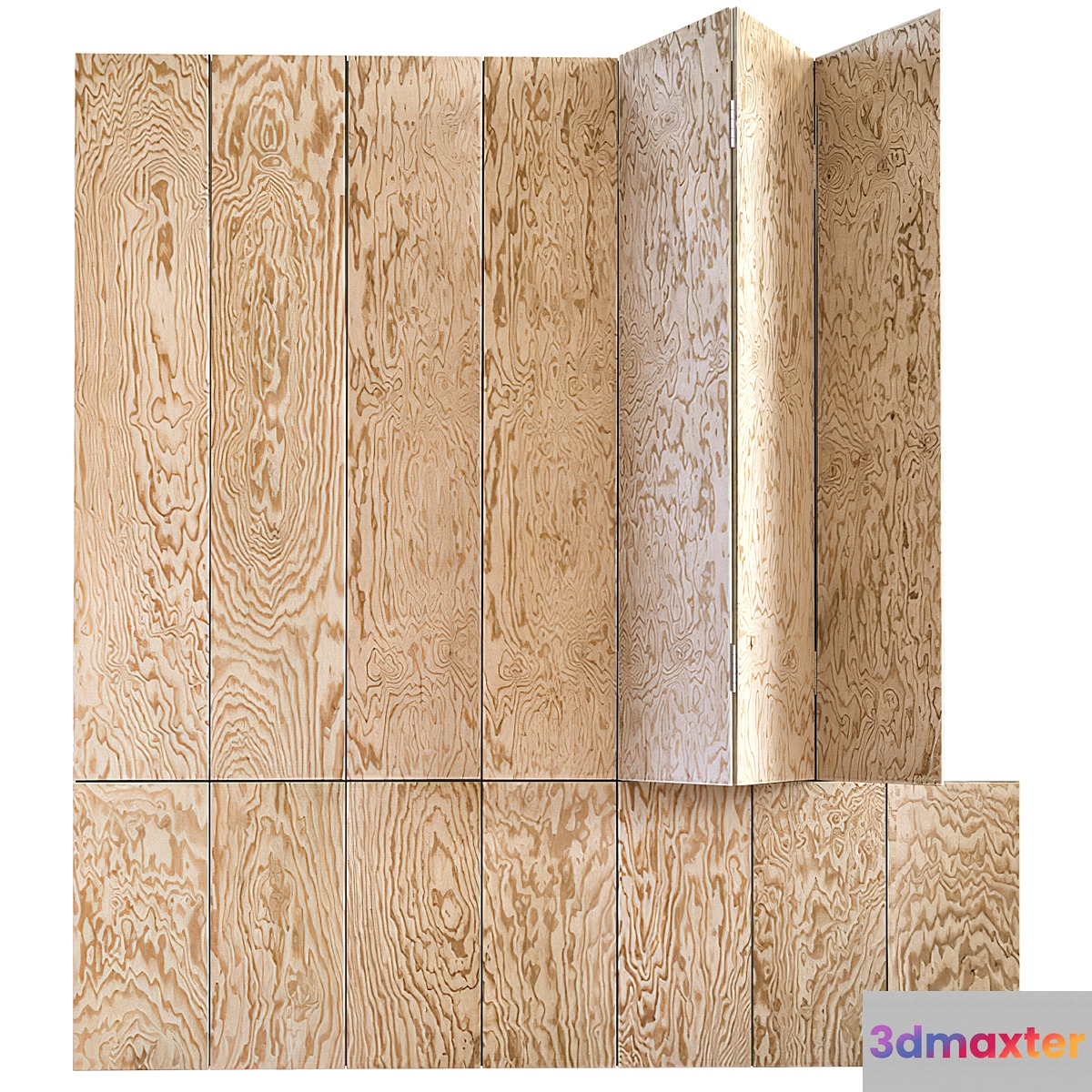 Plywood partition 3D Max