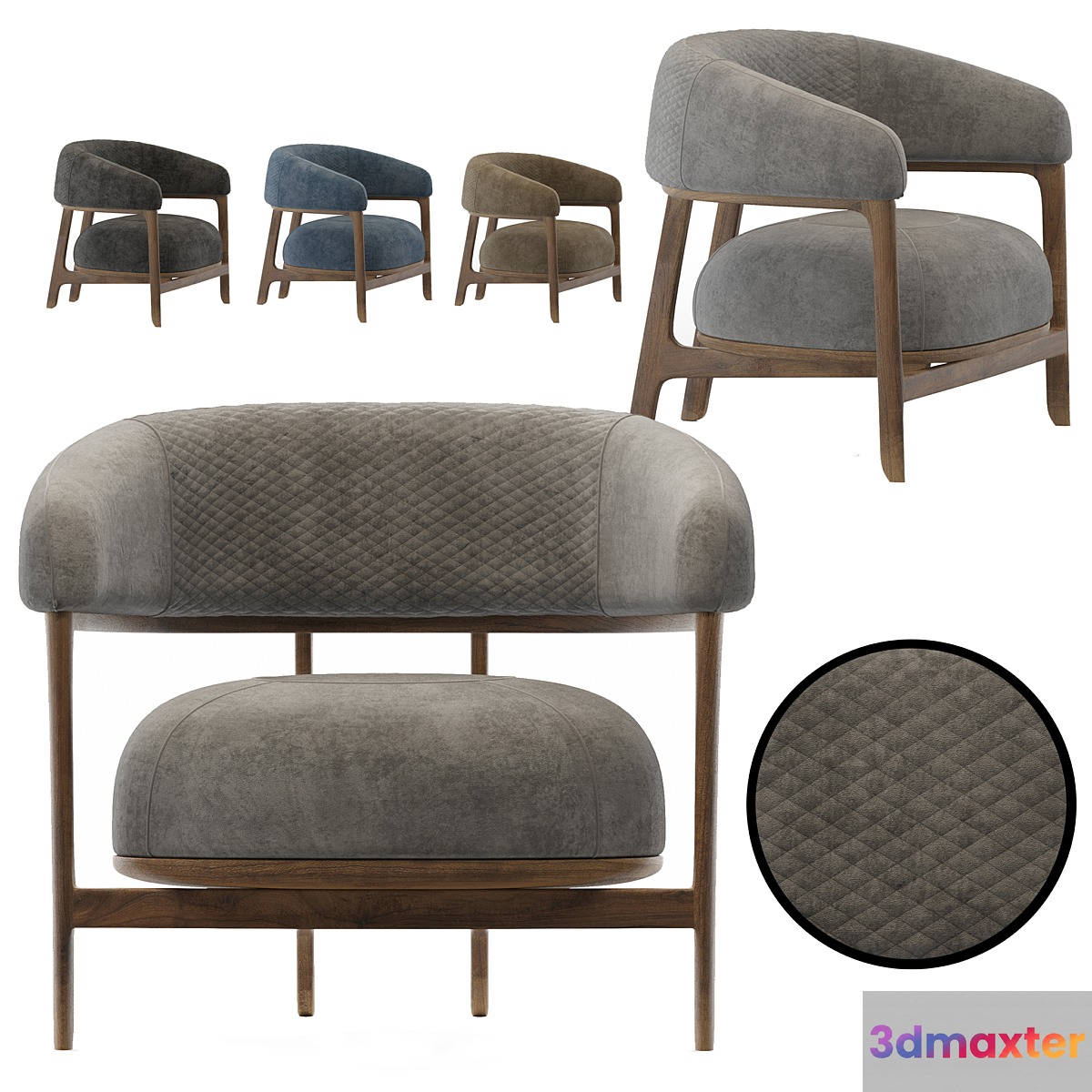 1290 armchair 3D Max