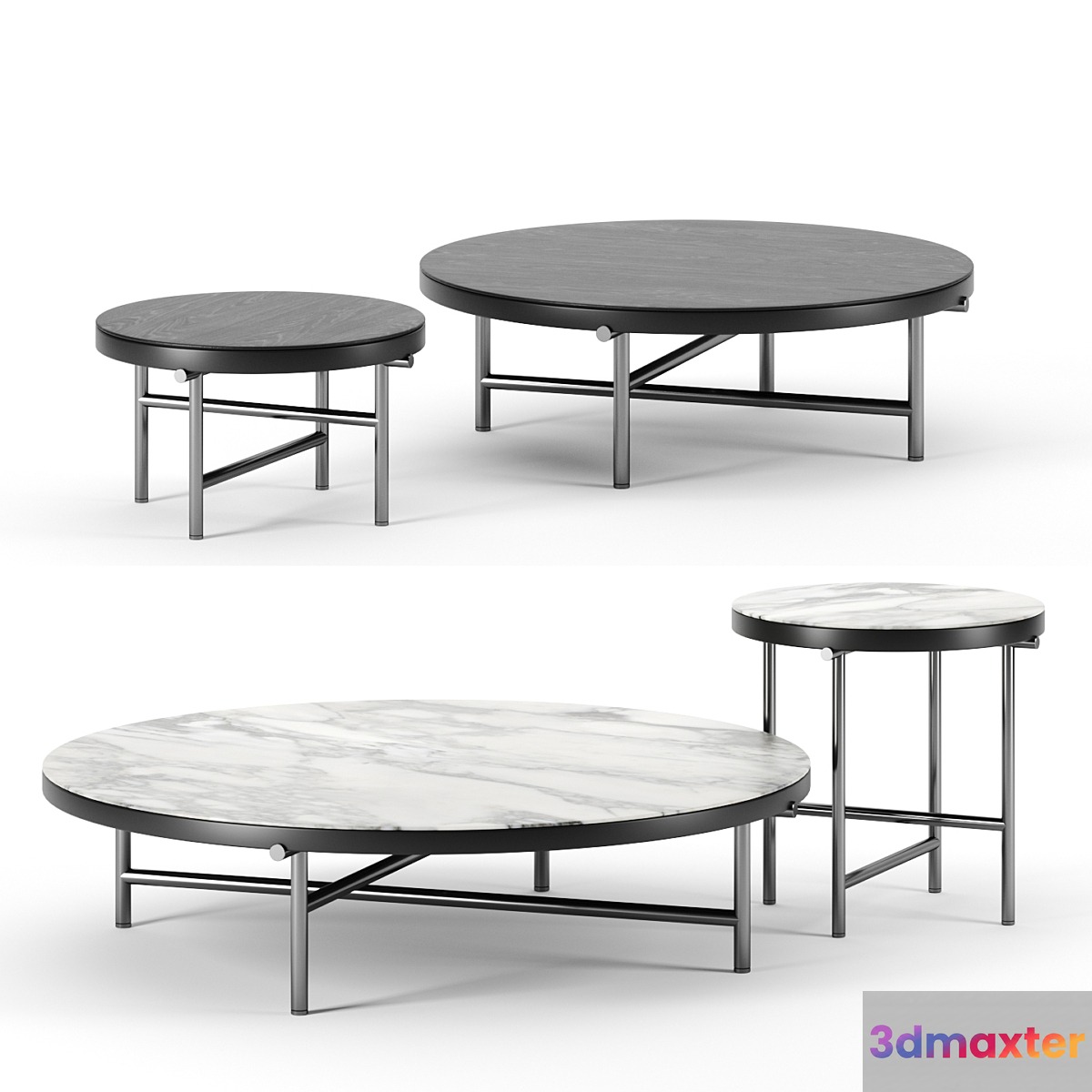 Torii coffee tables by Minotti set 2 - No.4