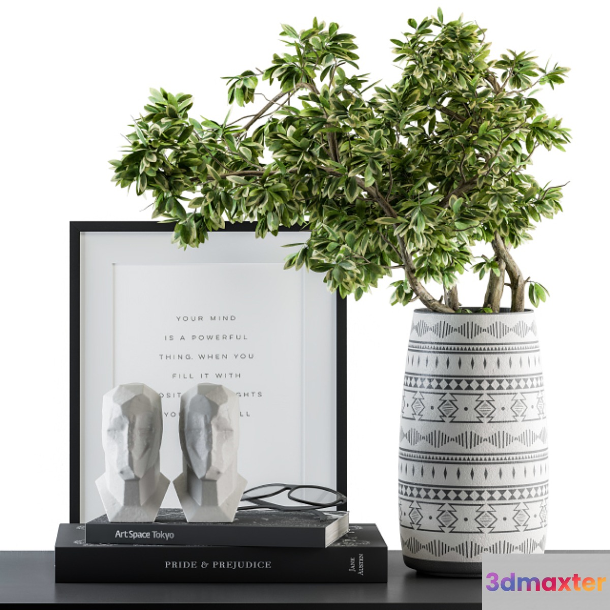 Decorative Set Green Bouquet - Set 45 - No.2