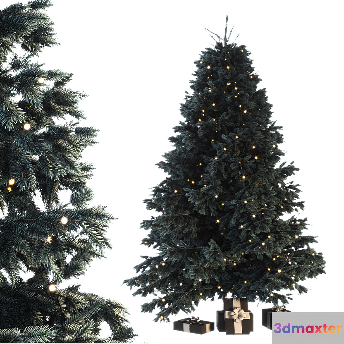 Christmas tree with gifts 3D Max