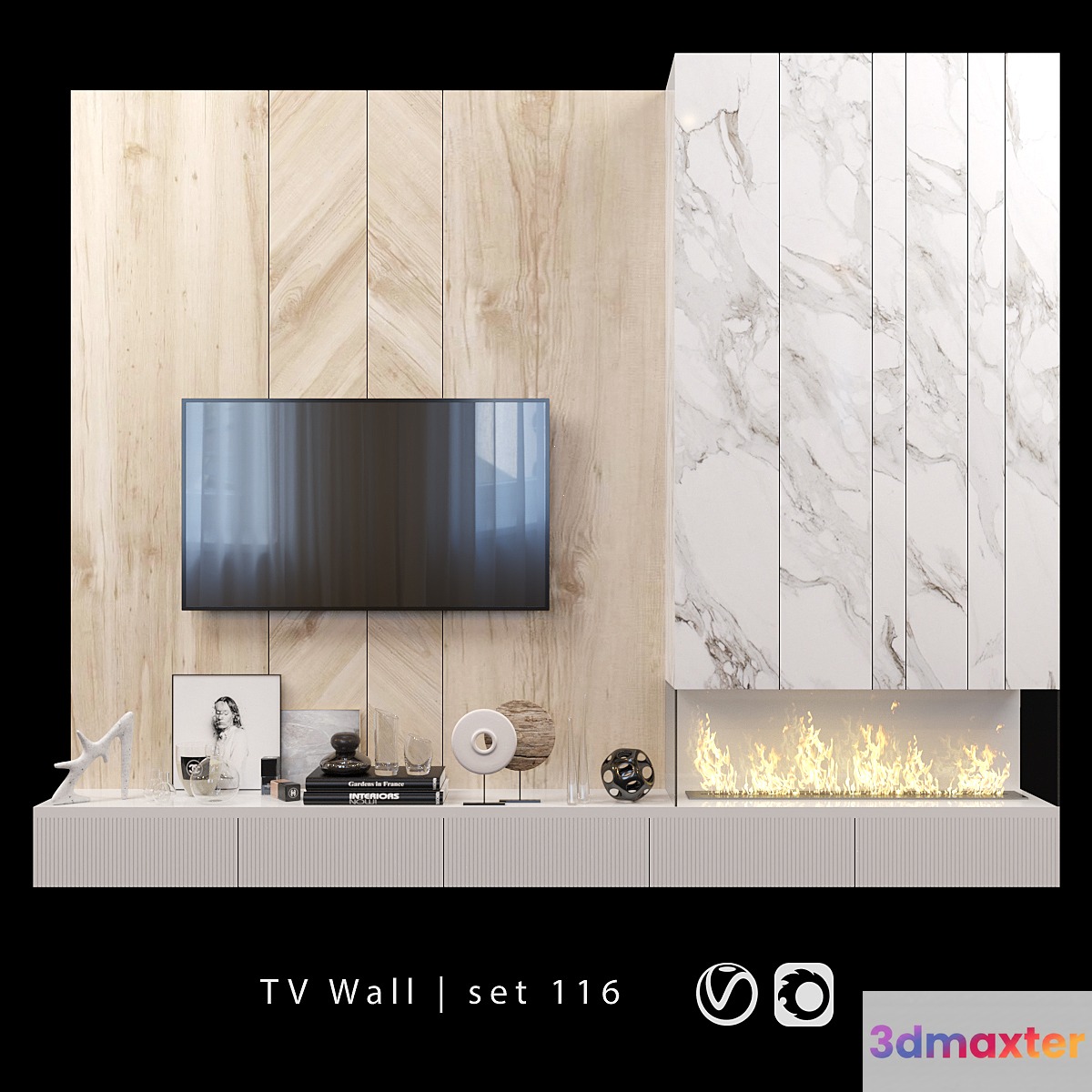 TV Wall | set 116 3D Max