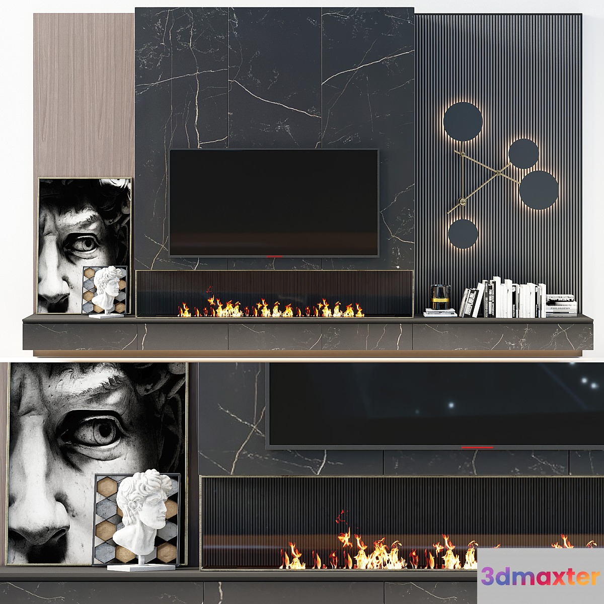 TV wall modern 56