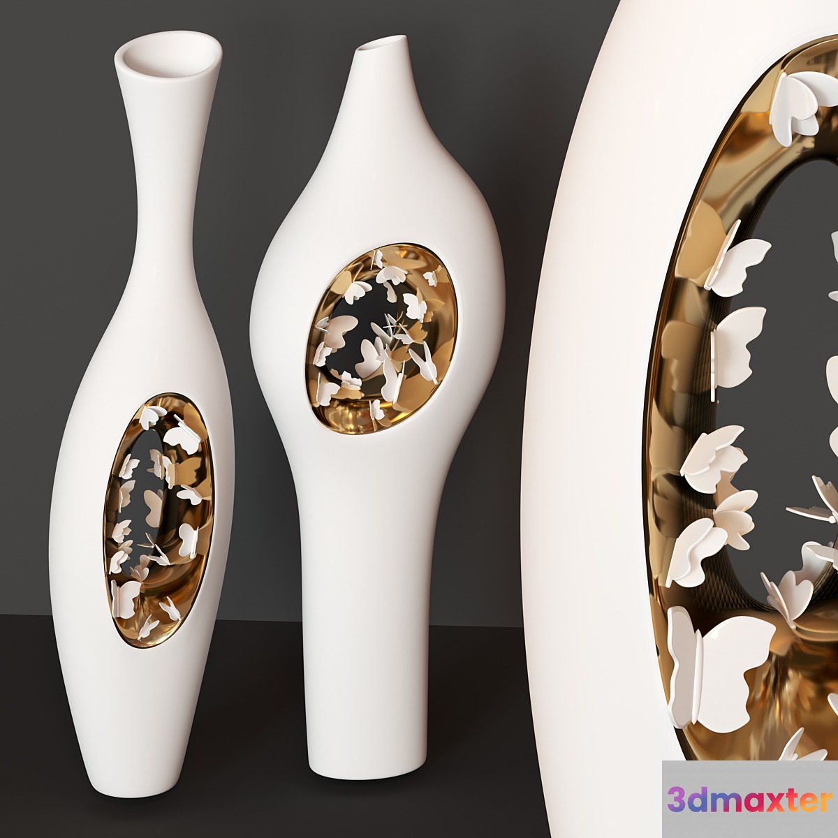FOS Falling in Love Ellipsis vases 3D Max