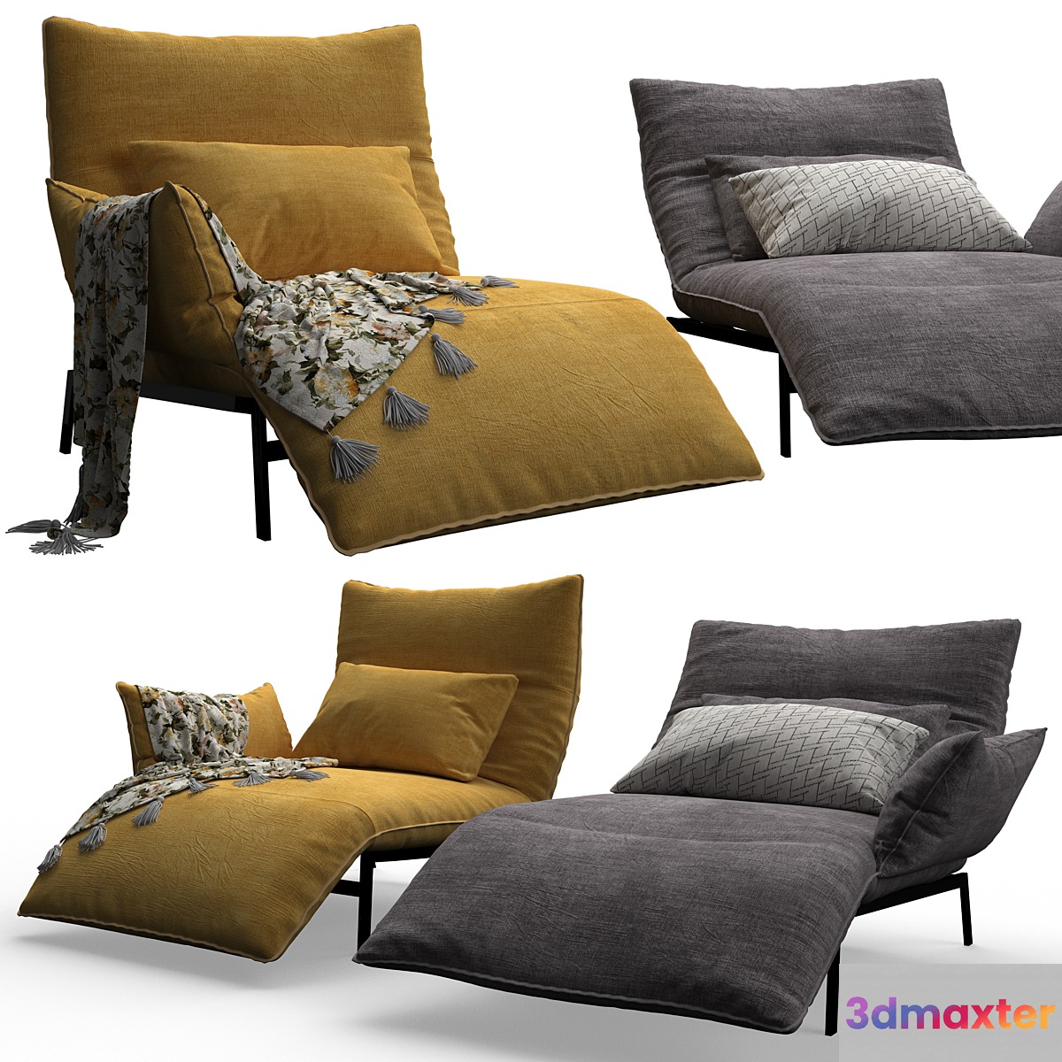 Armchairs BullFrog Oggi 3D Max