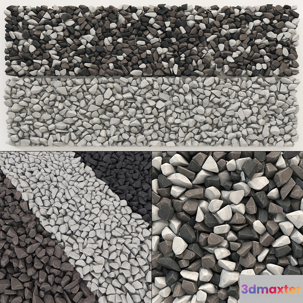 Rock brown white black stone n1 _ Rock brown white black stone