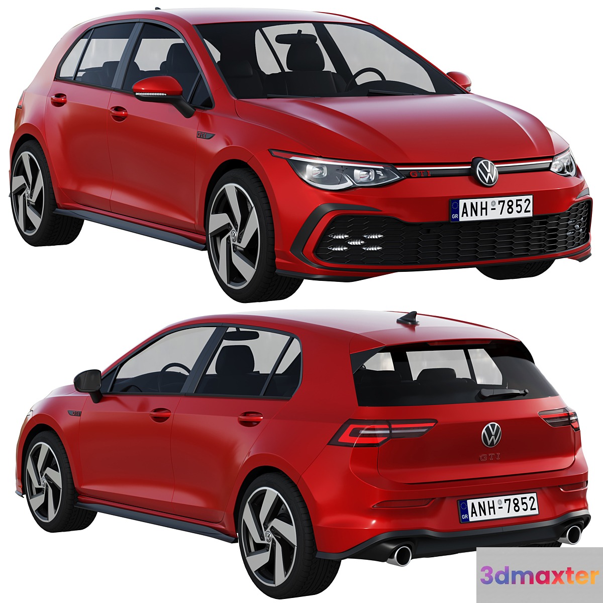Volkswagen Golf GTI 5-door 2020 3D Max