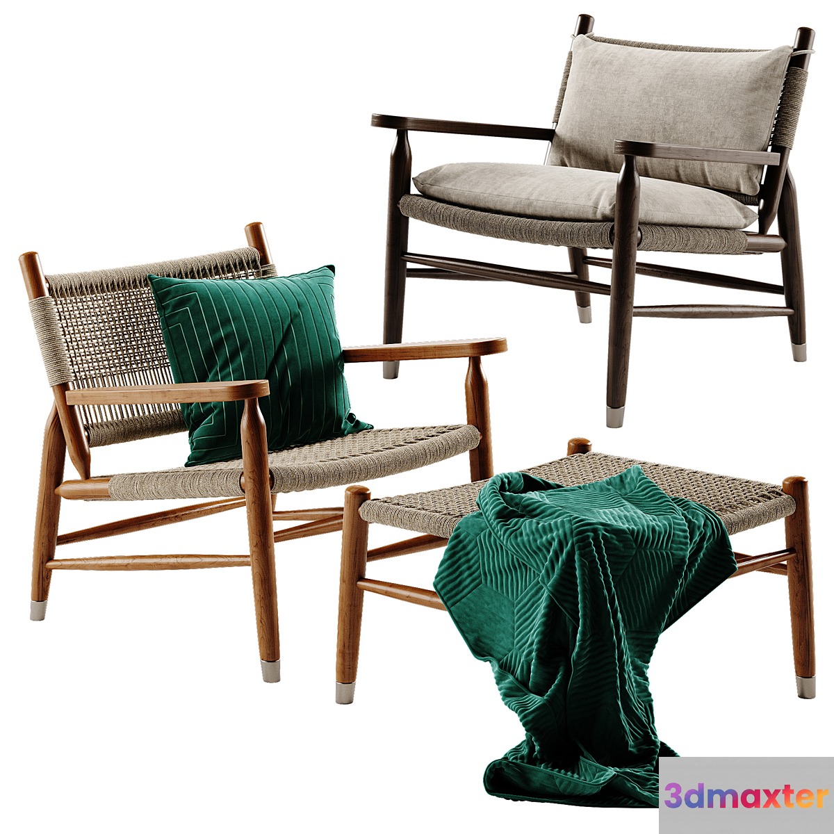 Flexform tessa armchair 3D Max