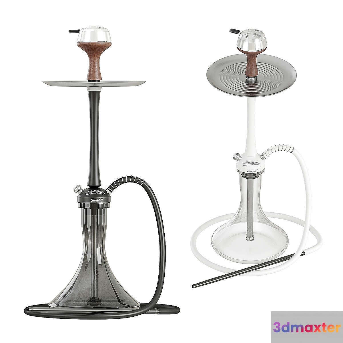 Hookah Mattpear Simple Slim 3D Max