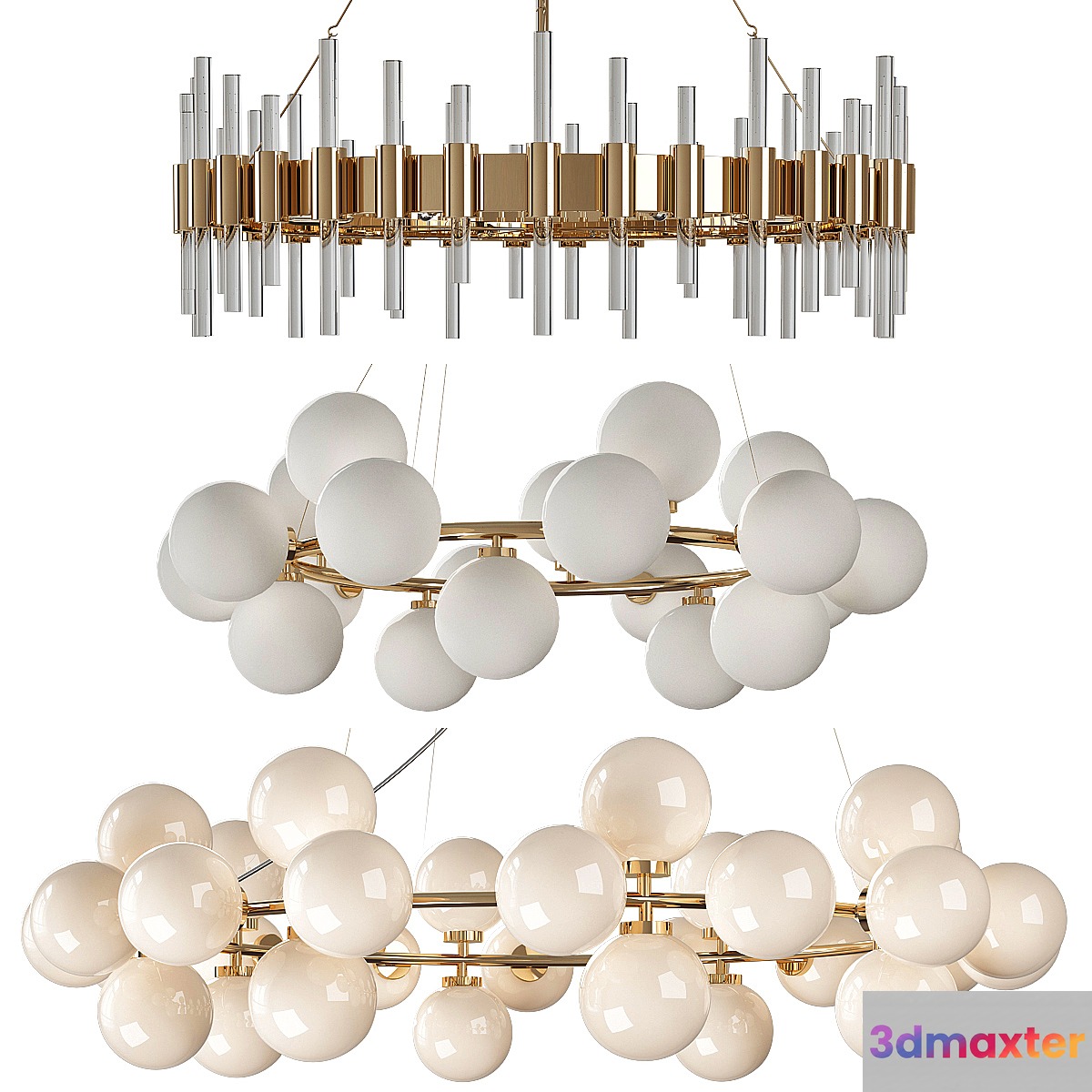 Chandelier Inflora 3D Max