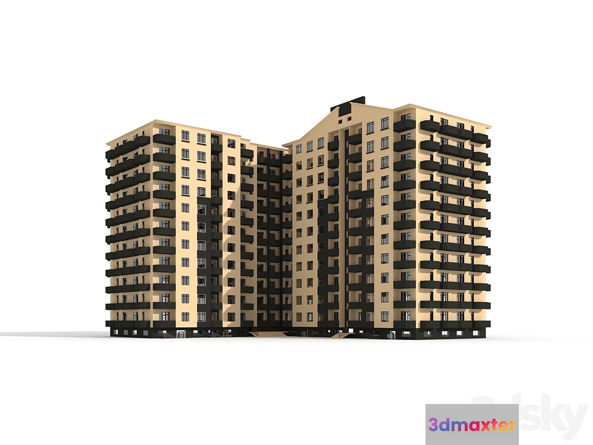 Multi-storey residential building - No.4 3D Max