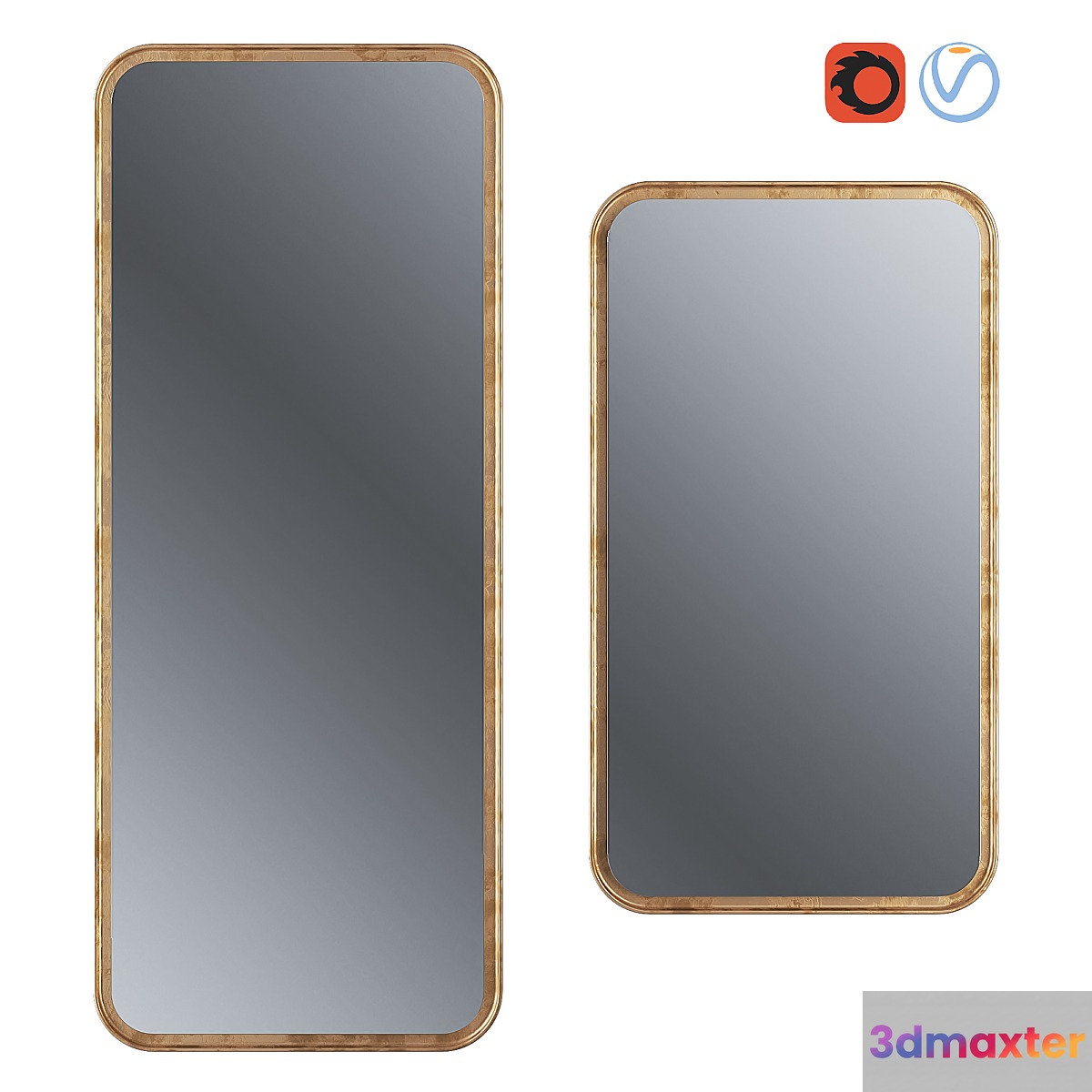 Mirror Gold - No.2 3D Max