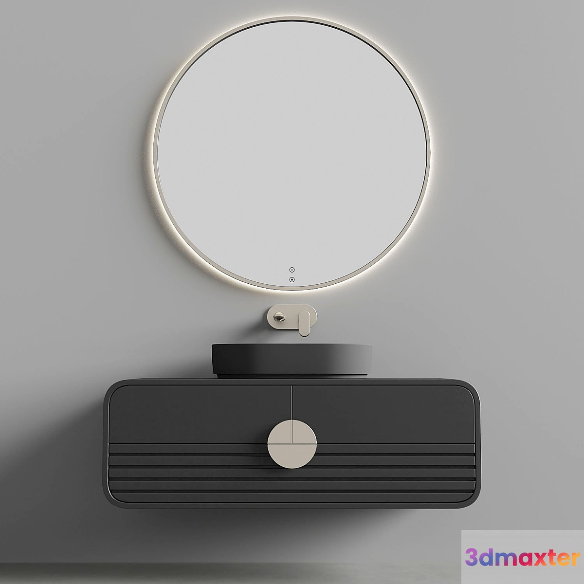 Modern washbasin 3D Max