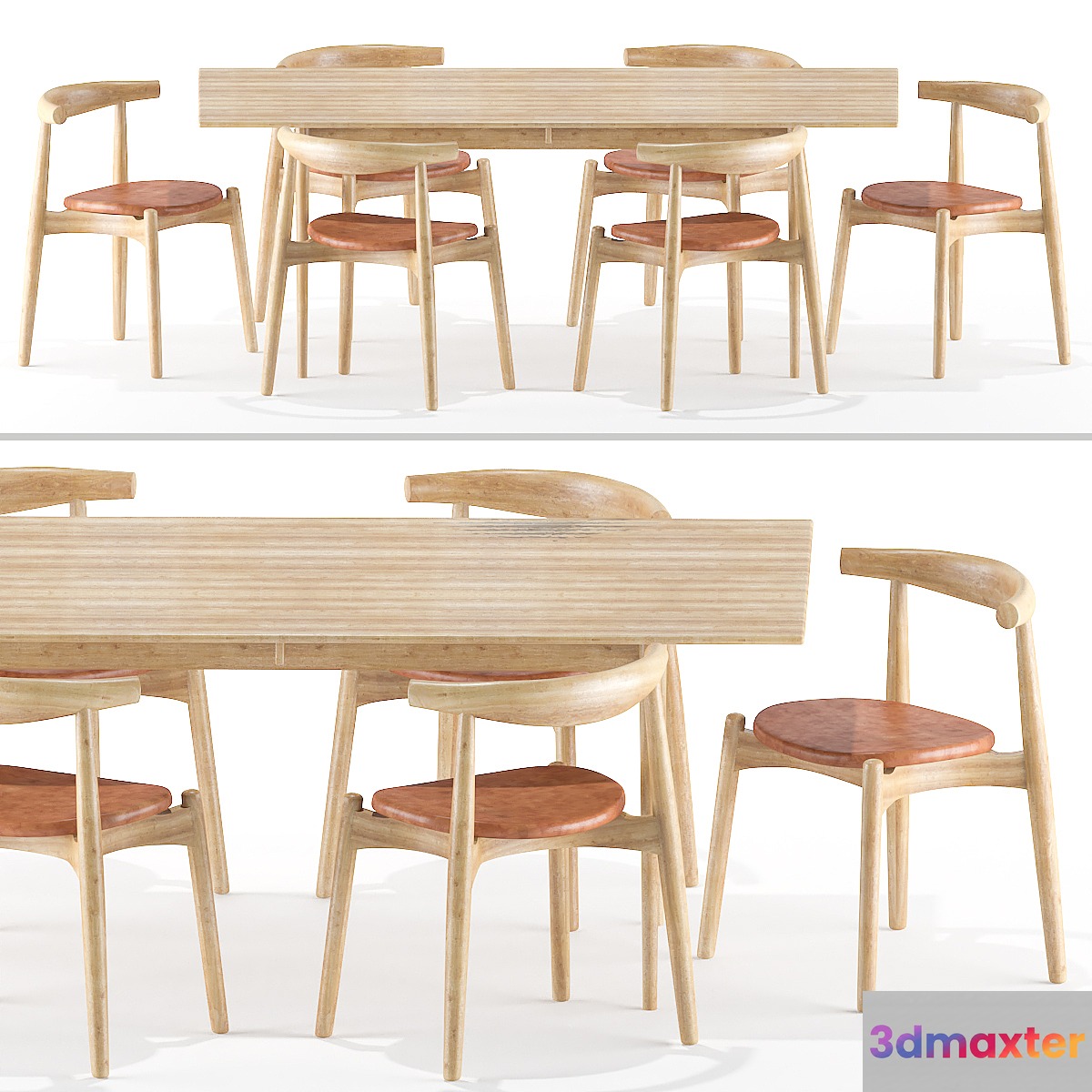 Table Chair Set 06 - No.2 3D Max