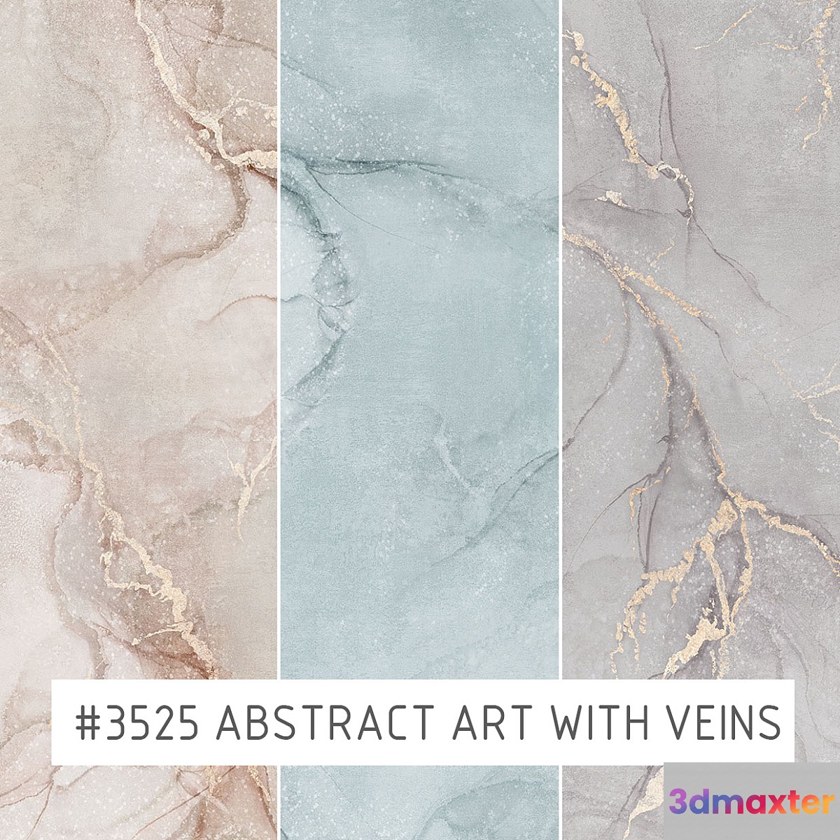 Creativille | Wallpapers | 3525 Abstract Stone with Golden Veins