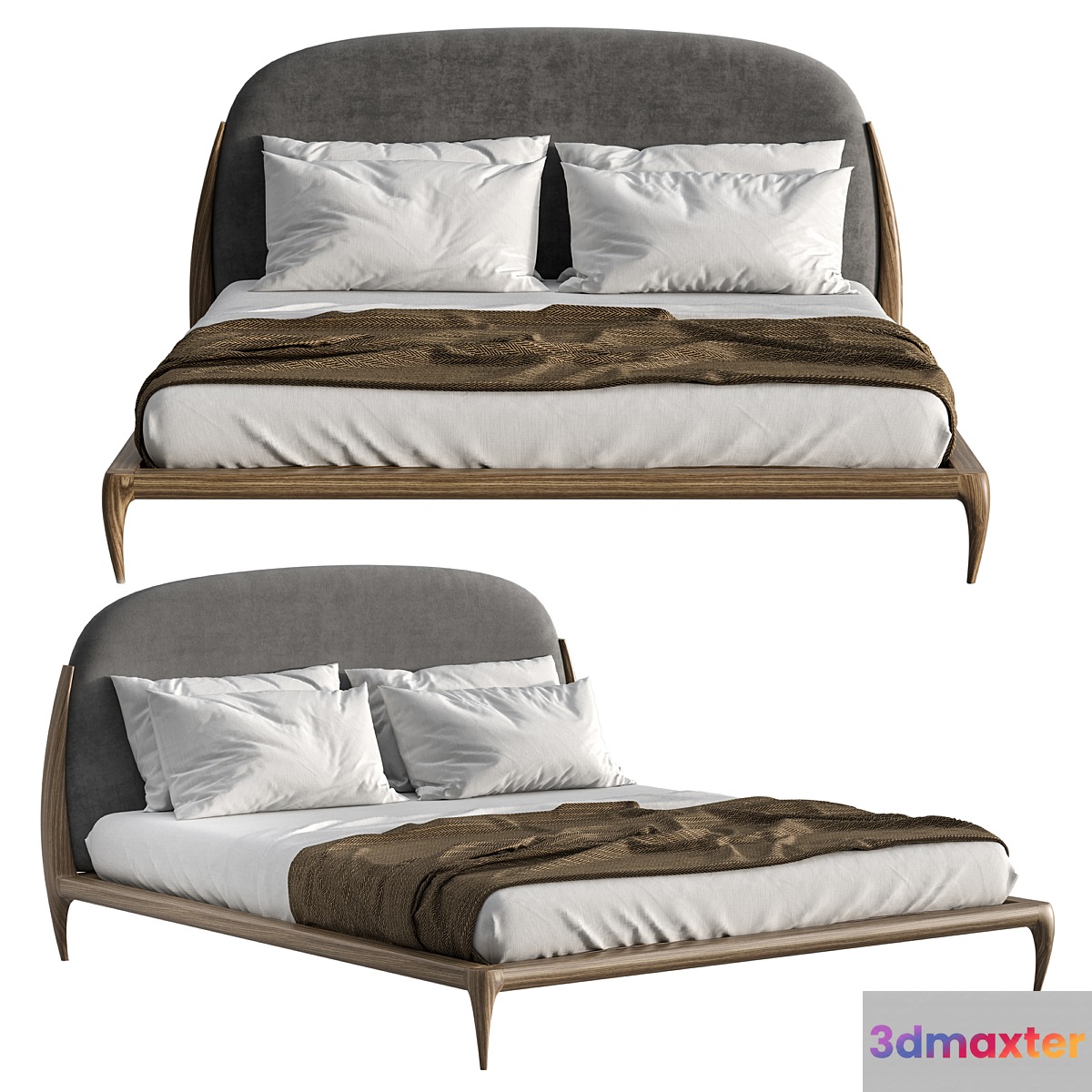 Magnoly bed 3D Max