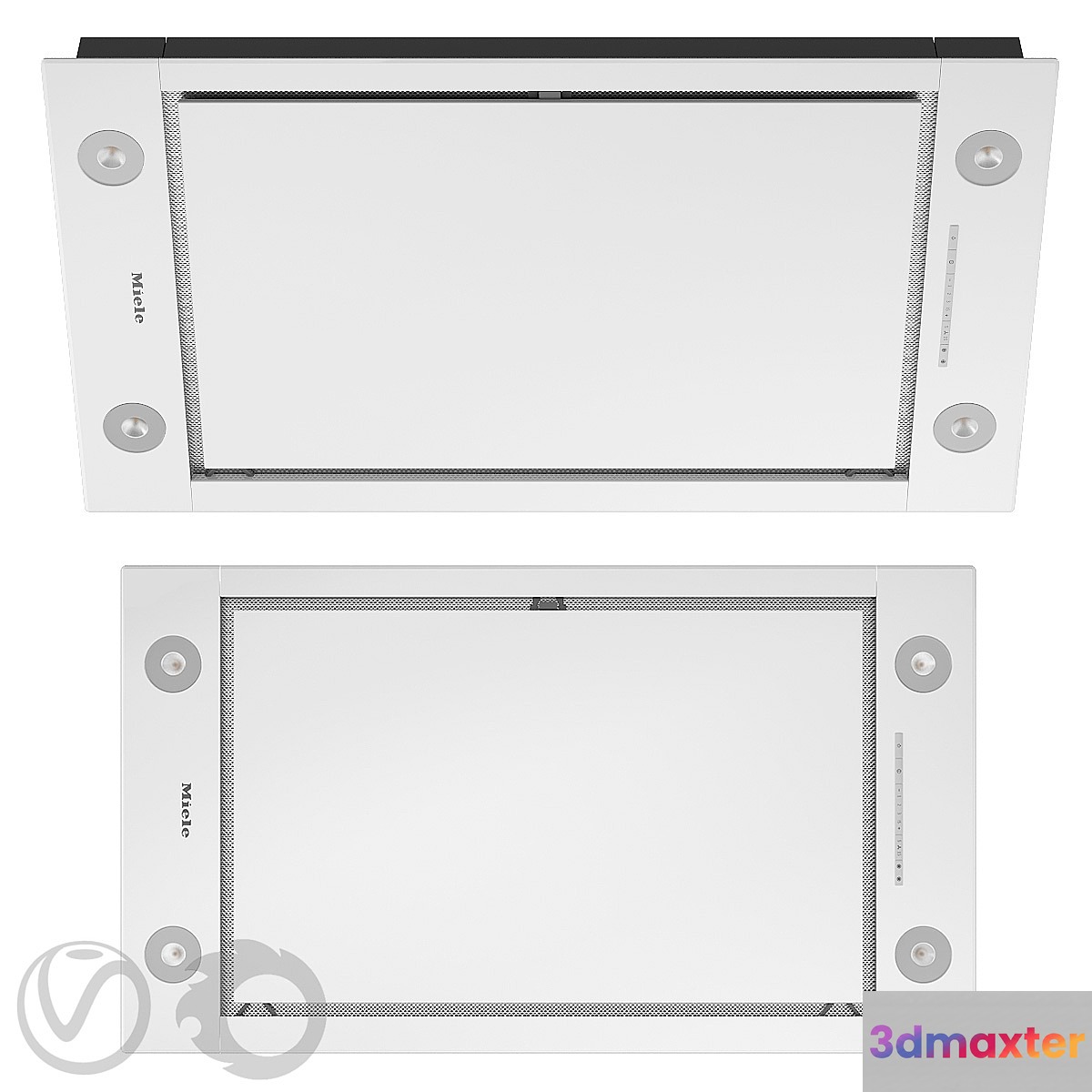 MIELE Mortise ceiling hood DA 2808 900 mm white