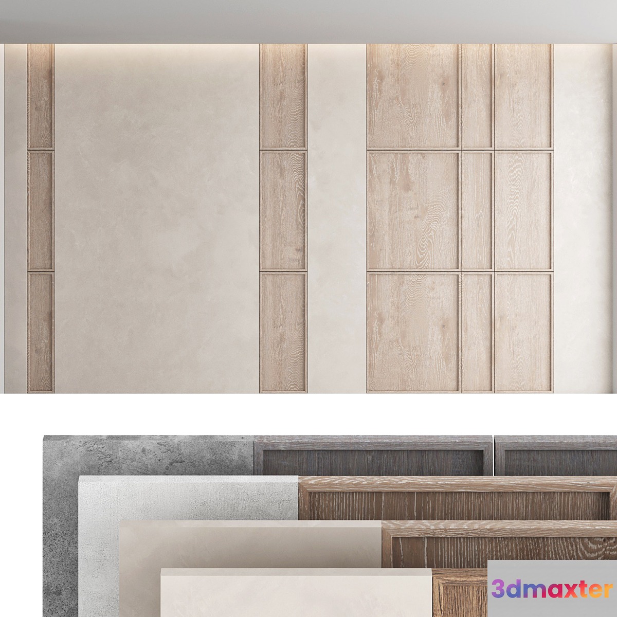 Decorative wall panel set 46 - No.3
