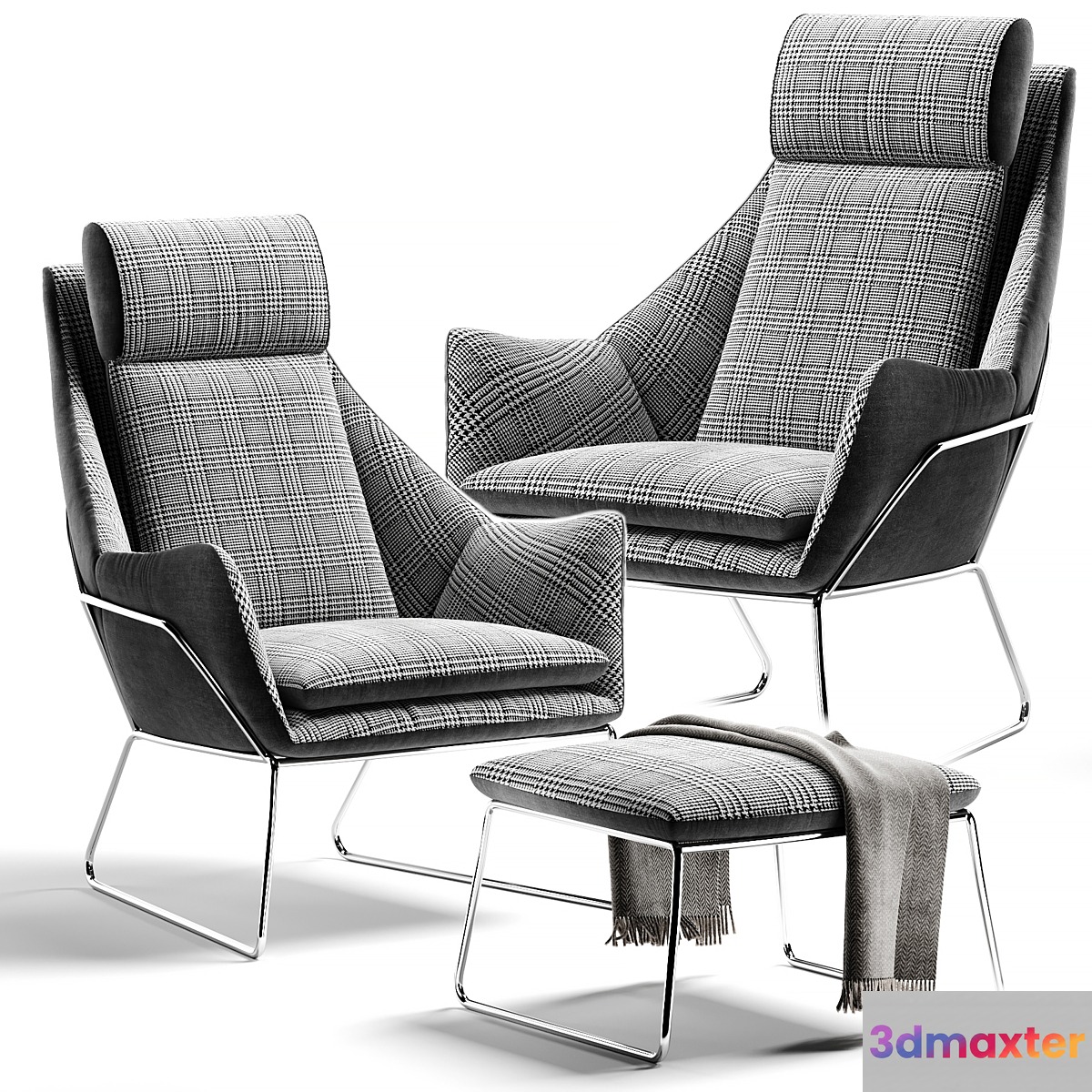 Armchair New York Bergère Saba Italia 3D Max