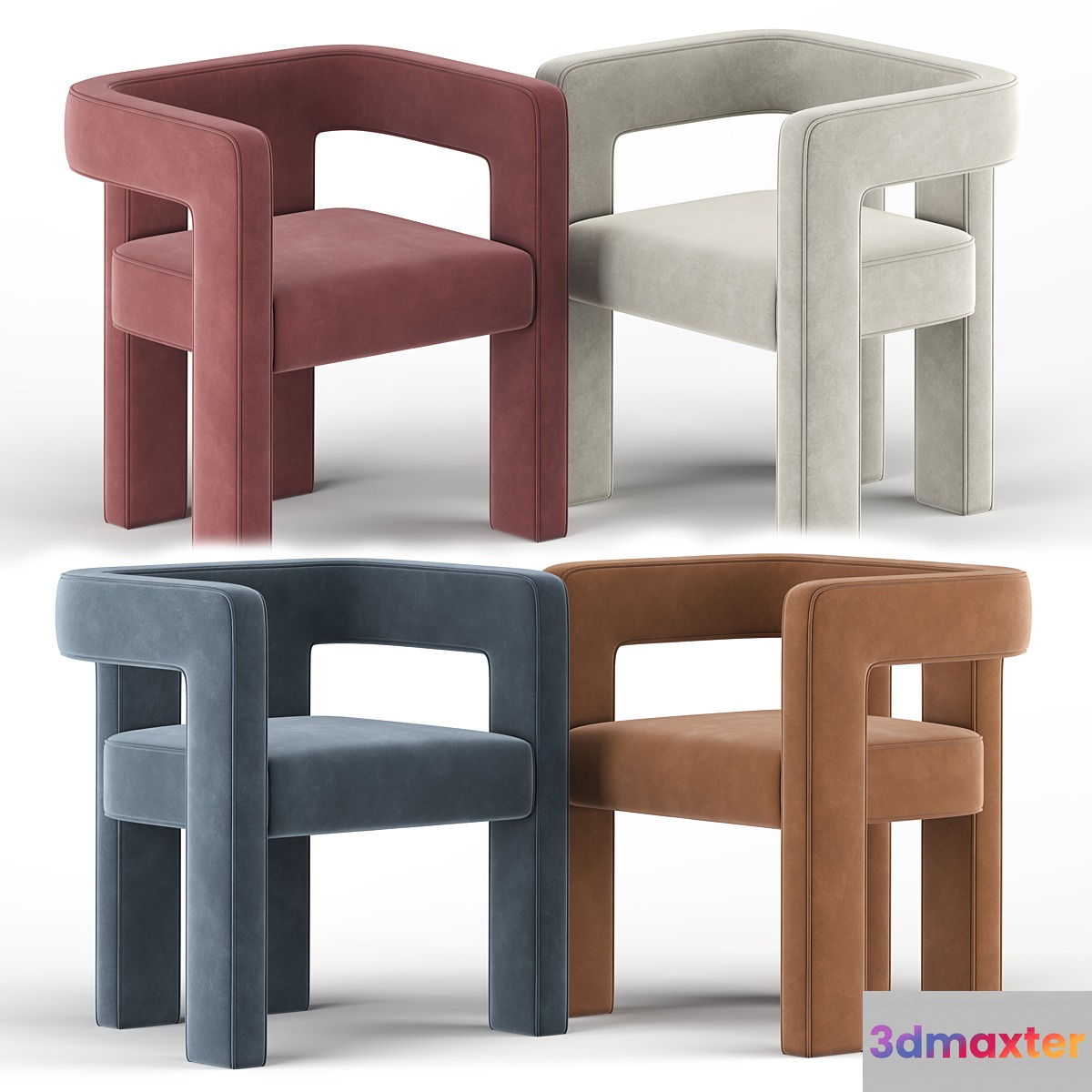 Stature Ivory Chair 3D Max