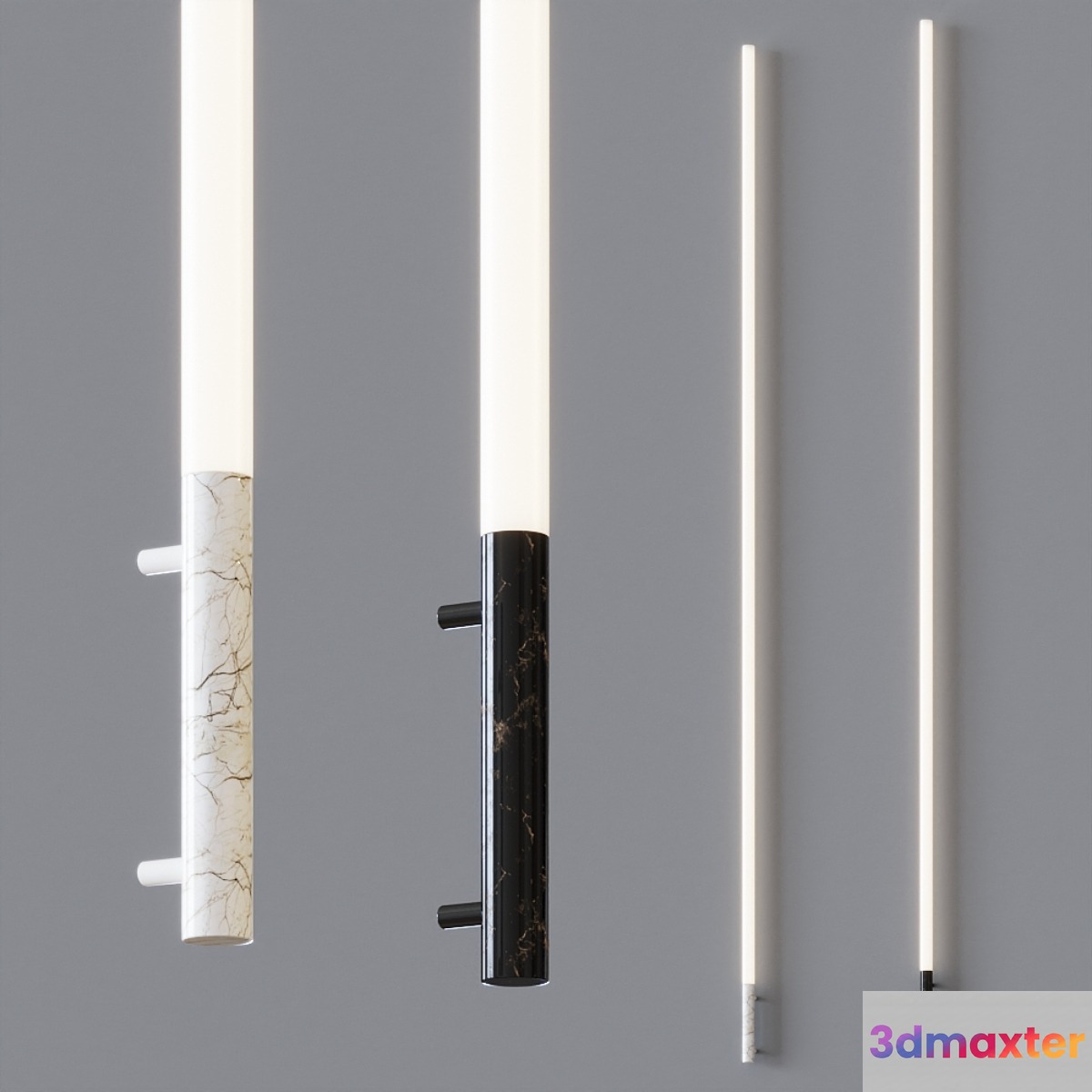 Della - Marble thin Wall sconce 3D Max