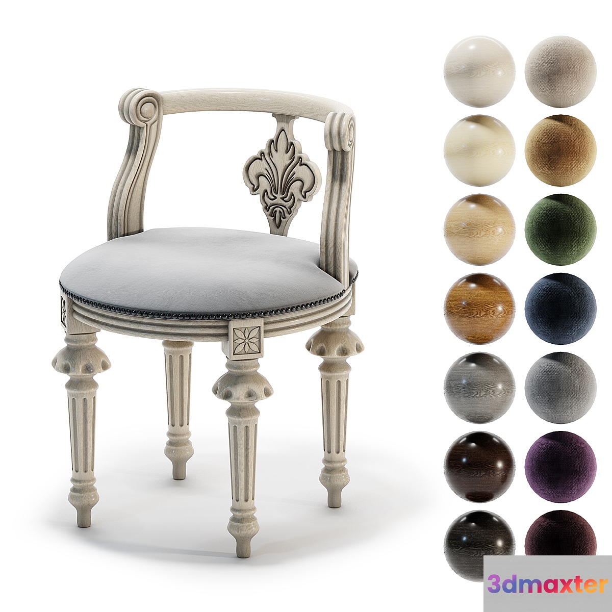 Chair Ludwik 3D Max