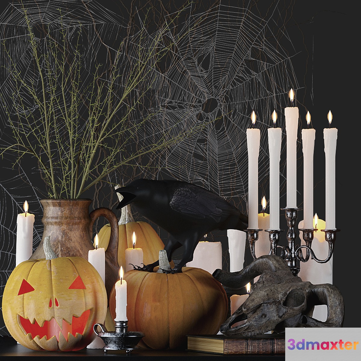 Halloween set 3D Max