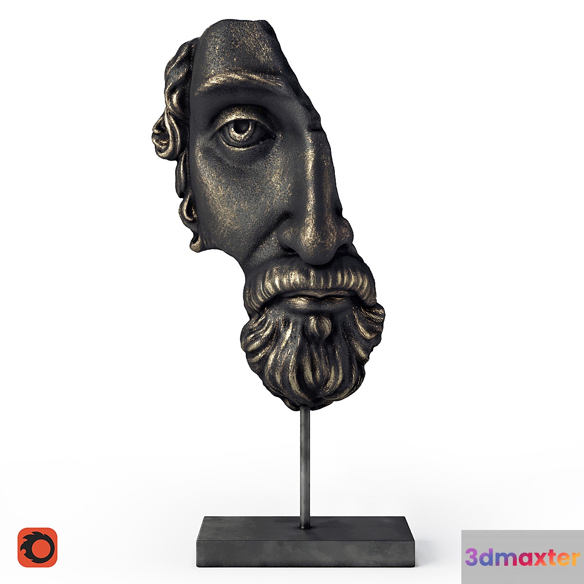 La Redoute Waraji Face Shaped Figurine 3D Max