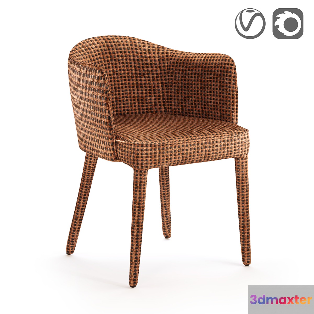 Dining chair Leos 3D Max
