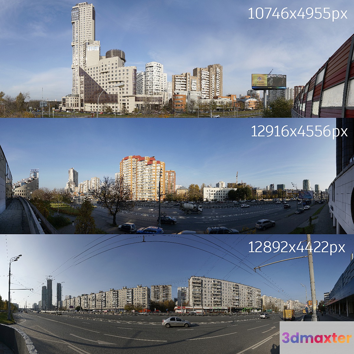 Panoramas of Moscow streets collection number 2
