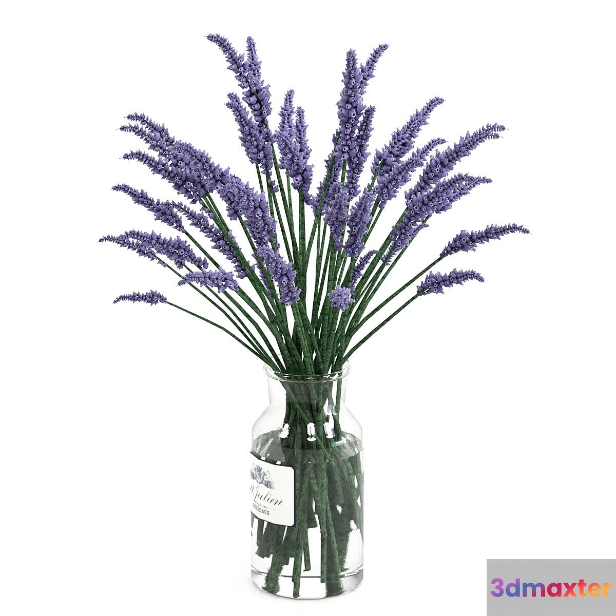 Lavender bouquet 3D Max