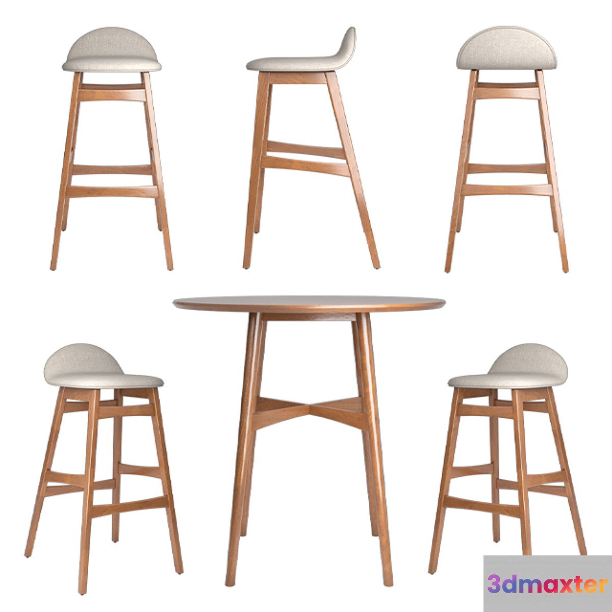 Bar Stool Miriam 3D Max
