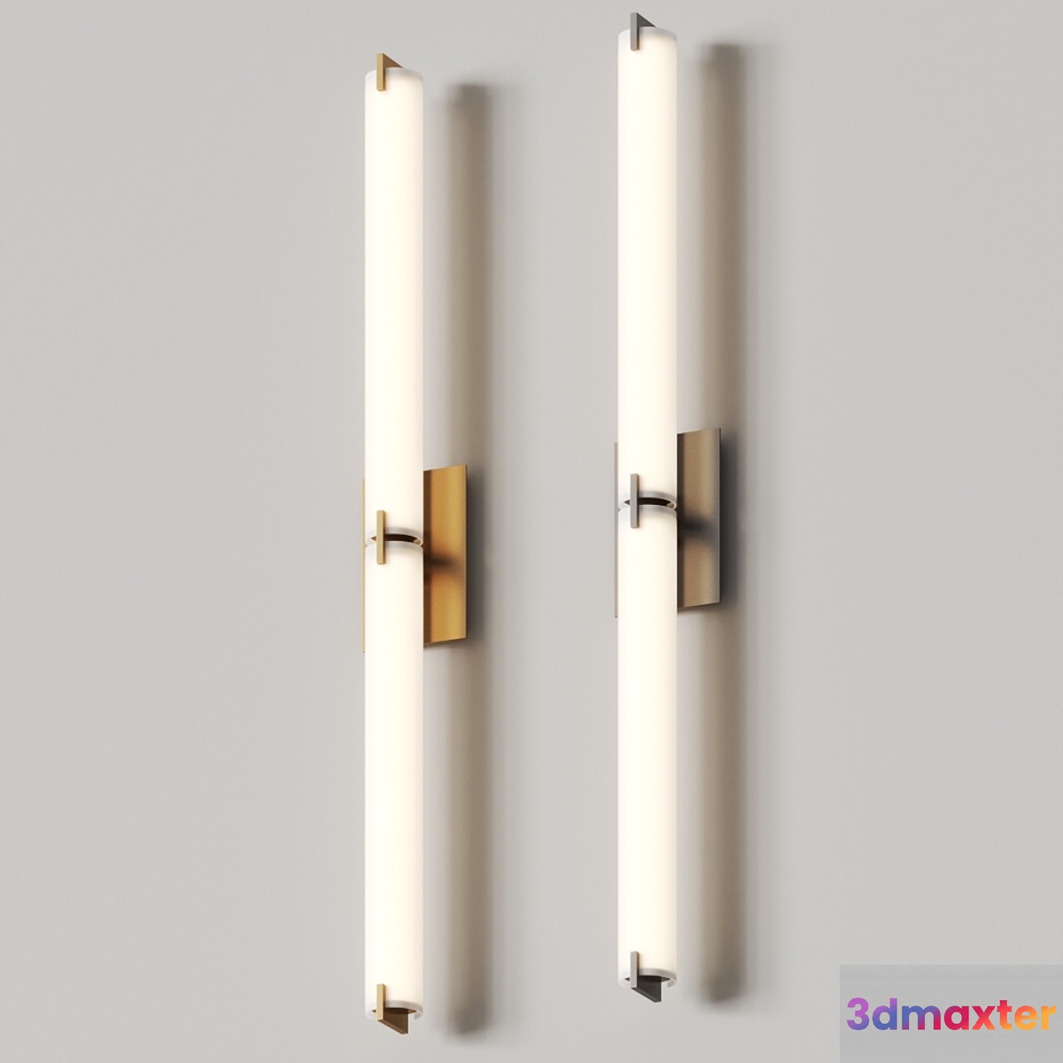 George Kovacs Tube Double Led Bar Wall Lamp 3D Max