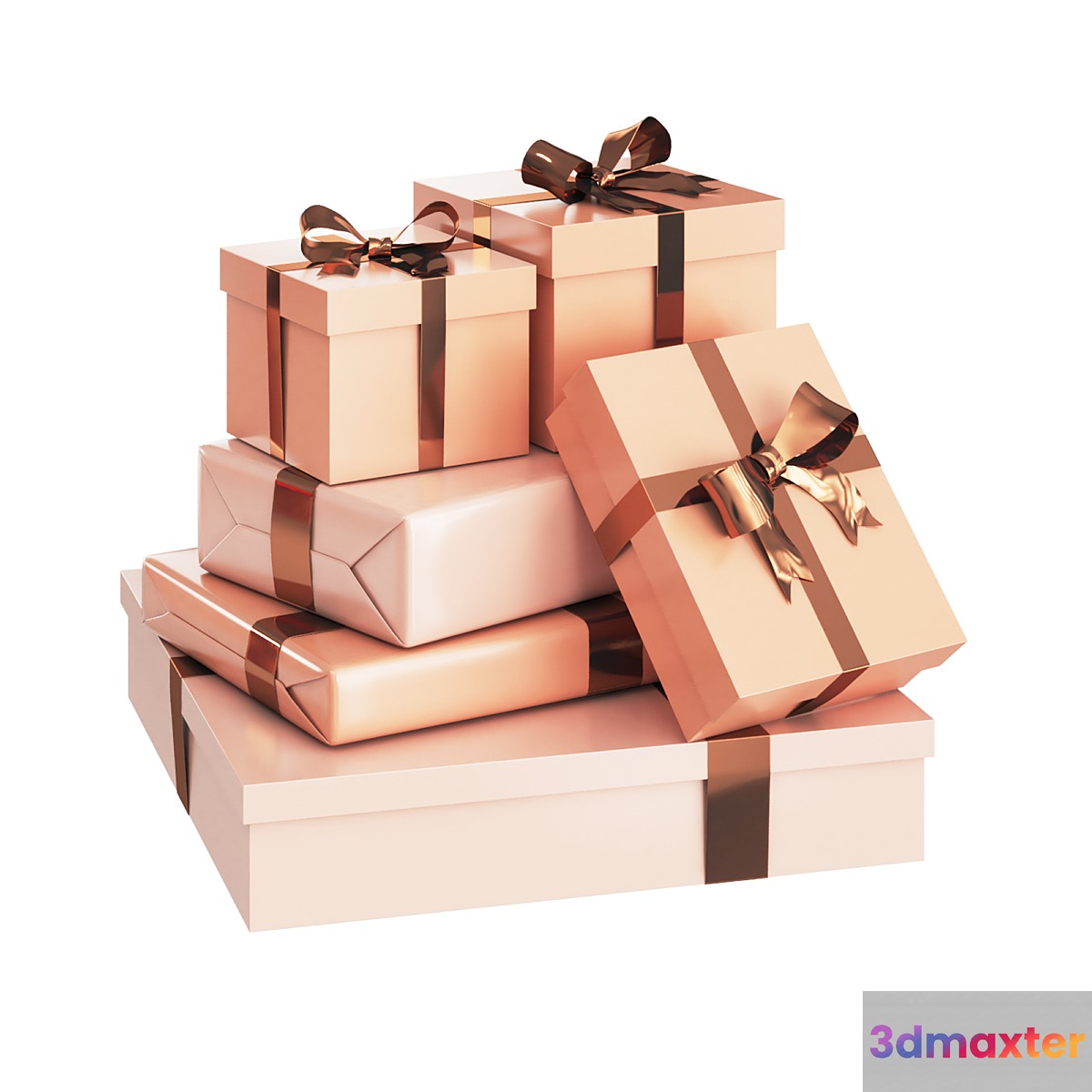Presents and Gift Boxes 3D Max